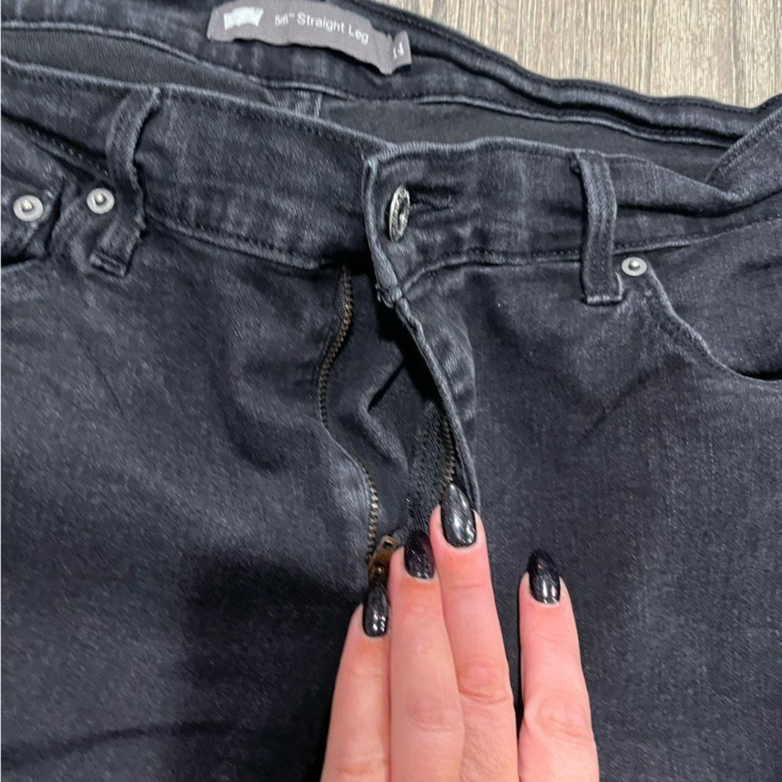 Levi's Levi's 516 Straight Leg Jeans Mid-Rise Denim Stretch Size 36" / US 14 / IT 50 - 5 Thumbnail