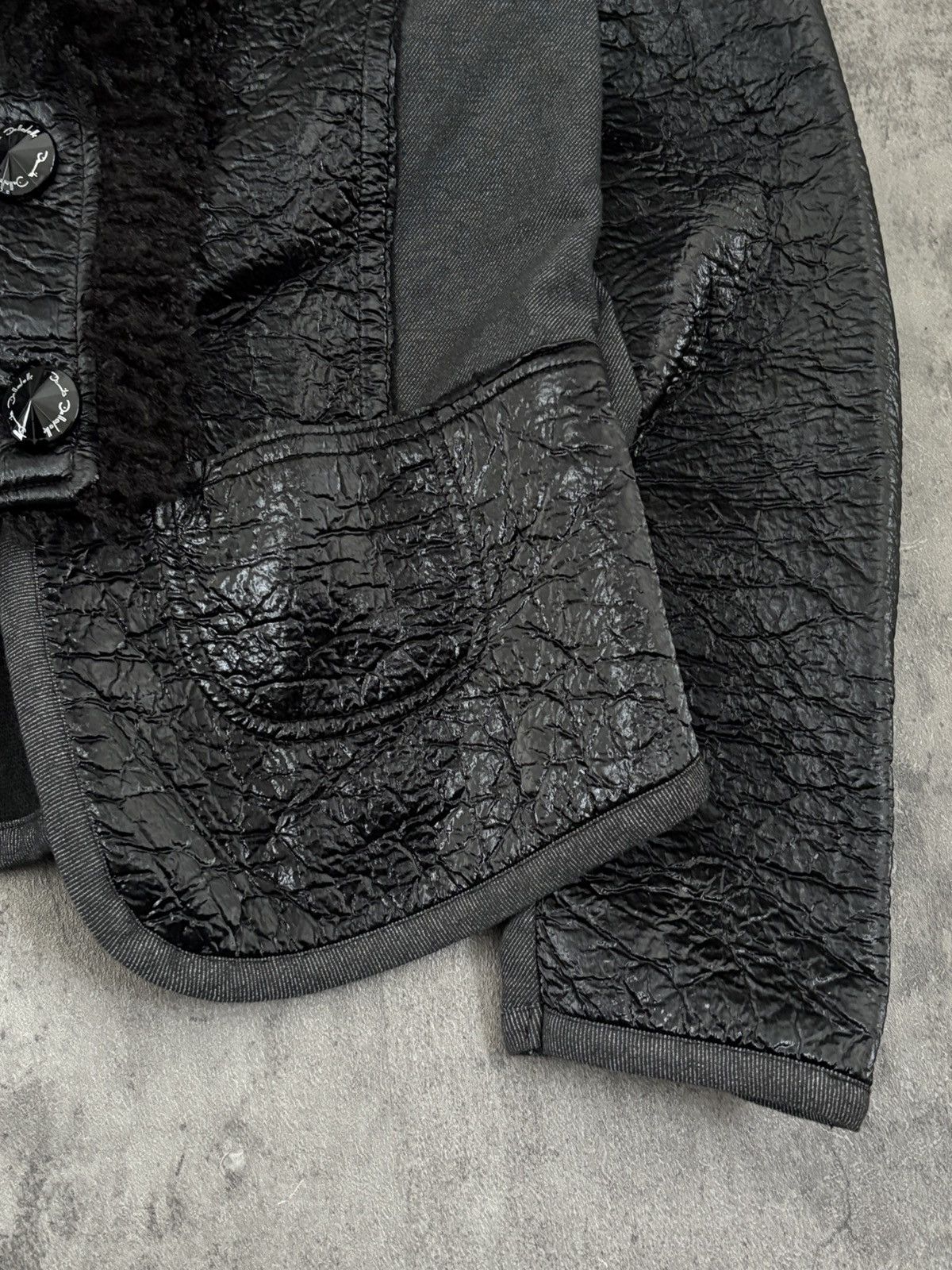 Elisa Cavaletti Elisa Cavaletti Avant Garde Goth Nero Black Jacket Size S / US 4 / IT 40 - 5 Thumbnail