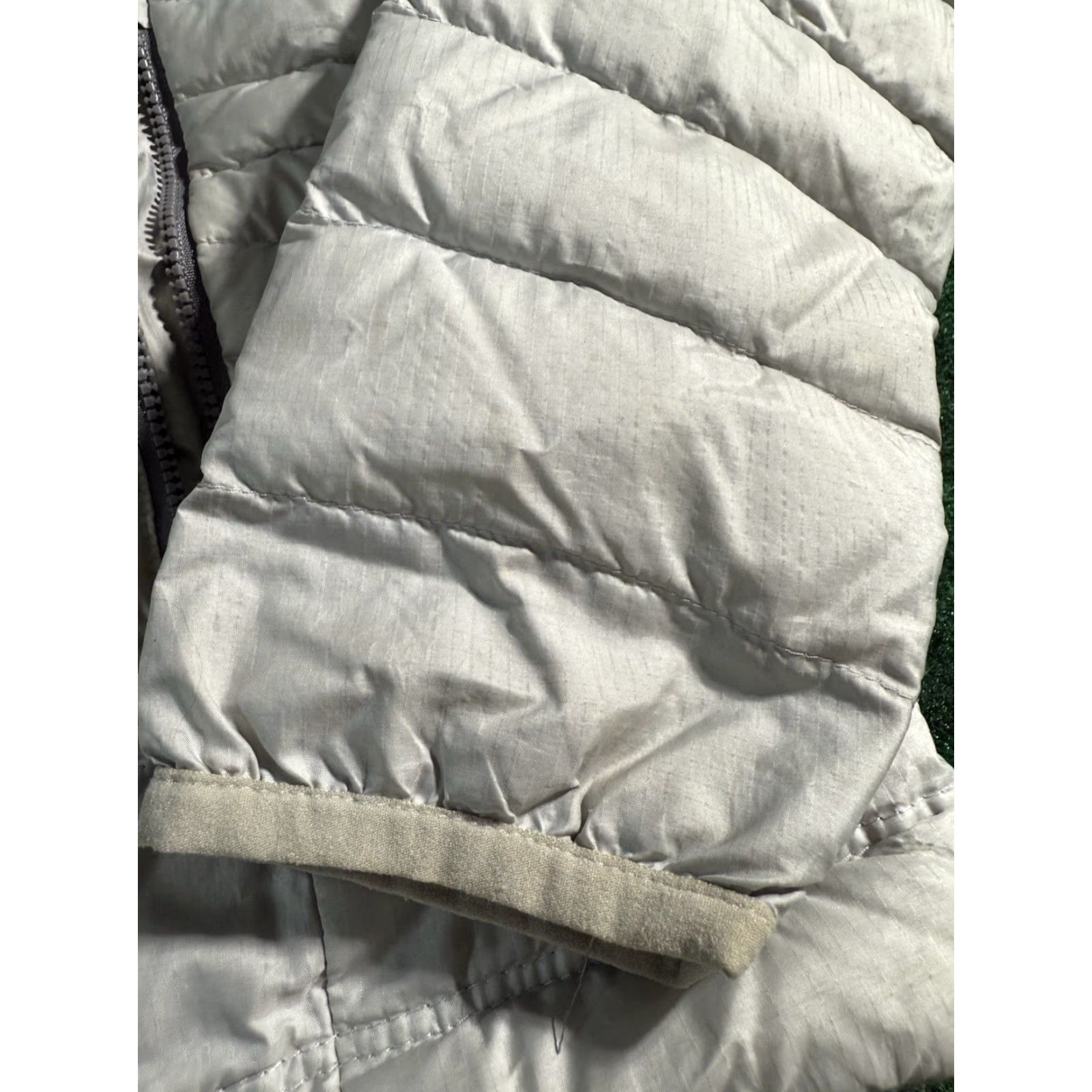 Patagonia Goose Down Sweater Puffer Jacket Womens S Gray Full Zip