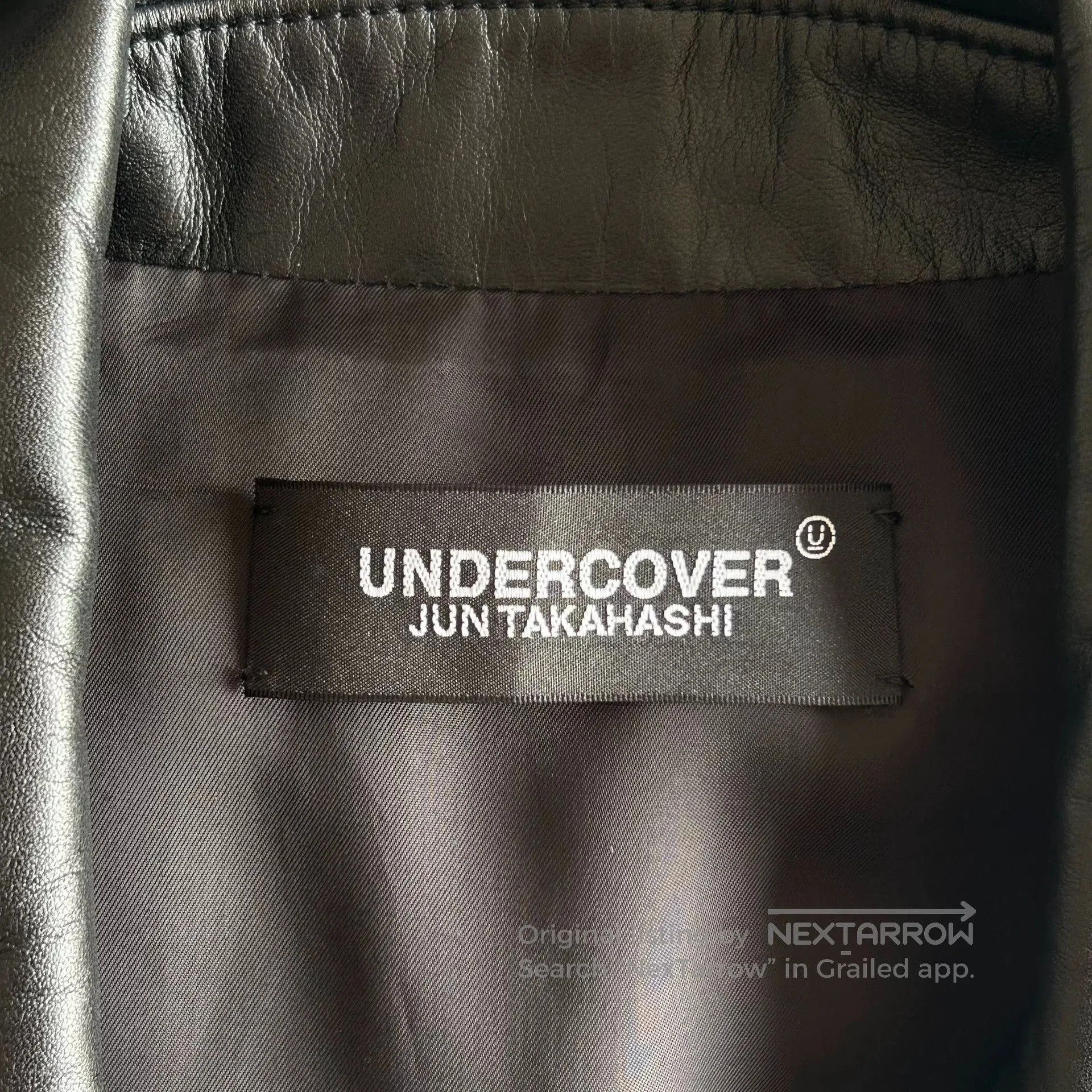 Undercover black leather double rider jacket. Size US M / EU 48-50 / 2 - 7 Thumbnail