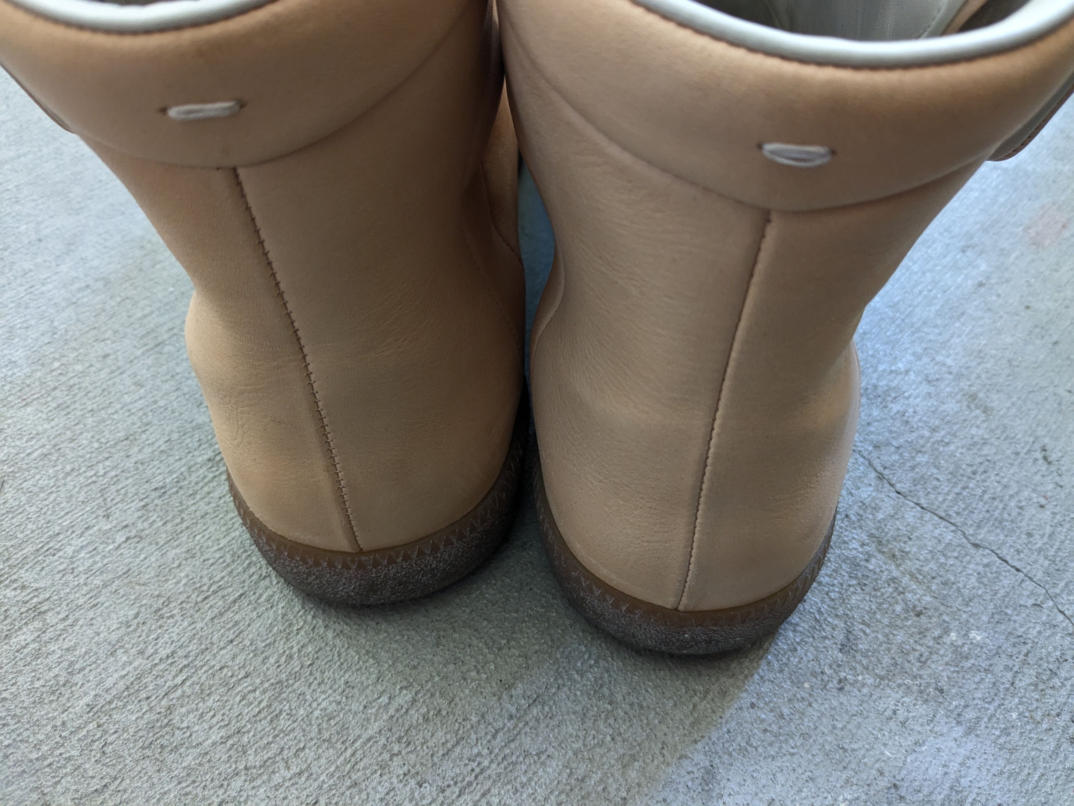 Maison Margiela Maison Margiela Future Nude Beige 14 47 Leather High Top Size US 14 / EU 47 - 19 Thumbnail