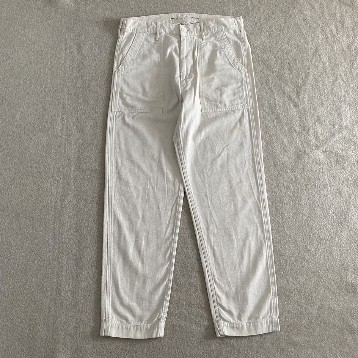 If Six Was Nine × Le Grande Bleu (L.G.B.) × OMNIGOD Omnigod Fatigue Baker Pants White W31 Size US 31 - 1 Thumbnail