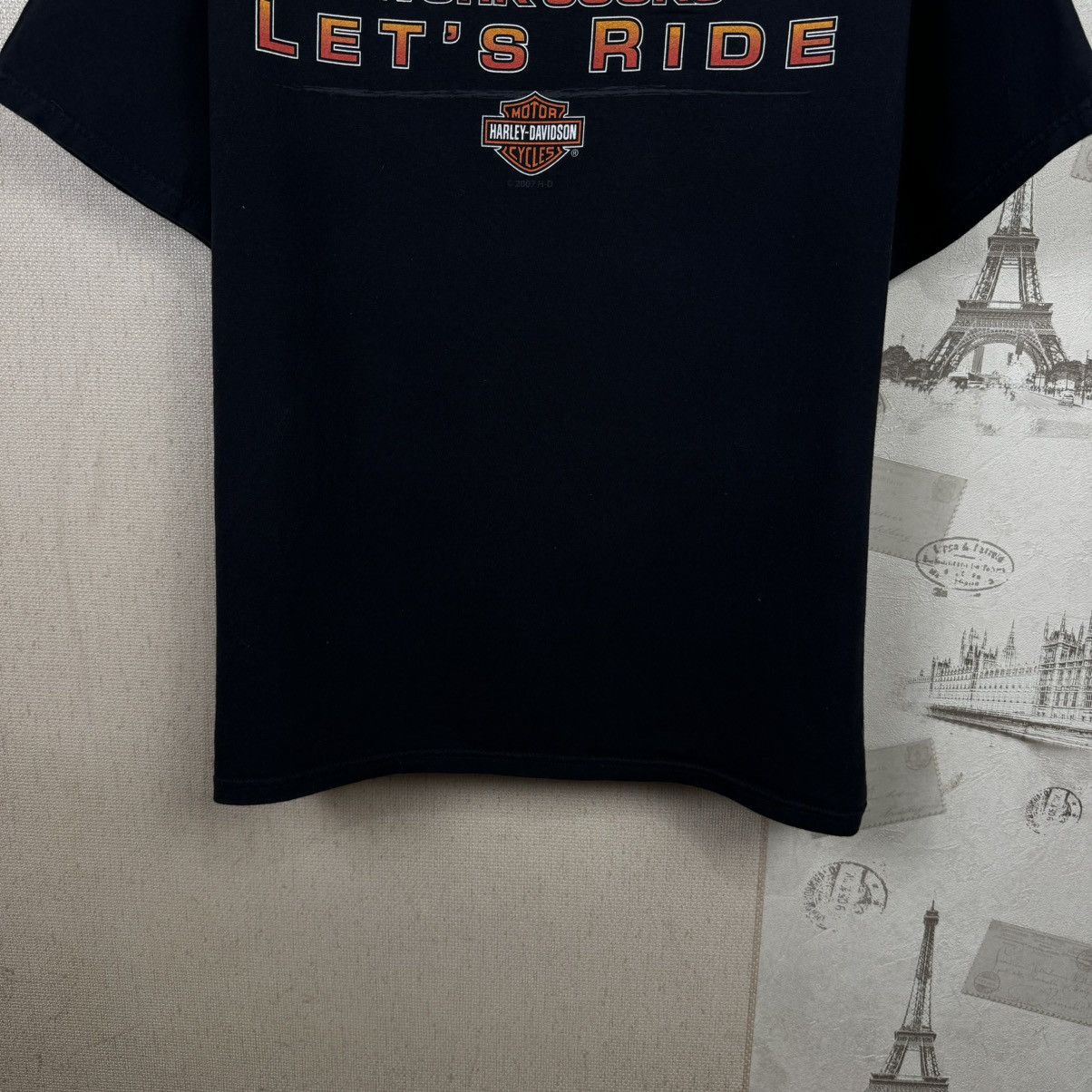 Harley Davidson × Vintage Vintage Harley Davidson T shirt Work Sucks Lets Ride Black Size US XL / EU 56 / 4 - 11 Thumbnail