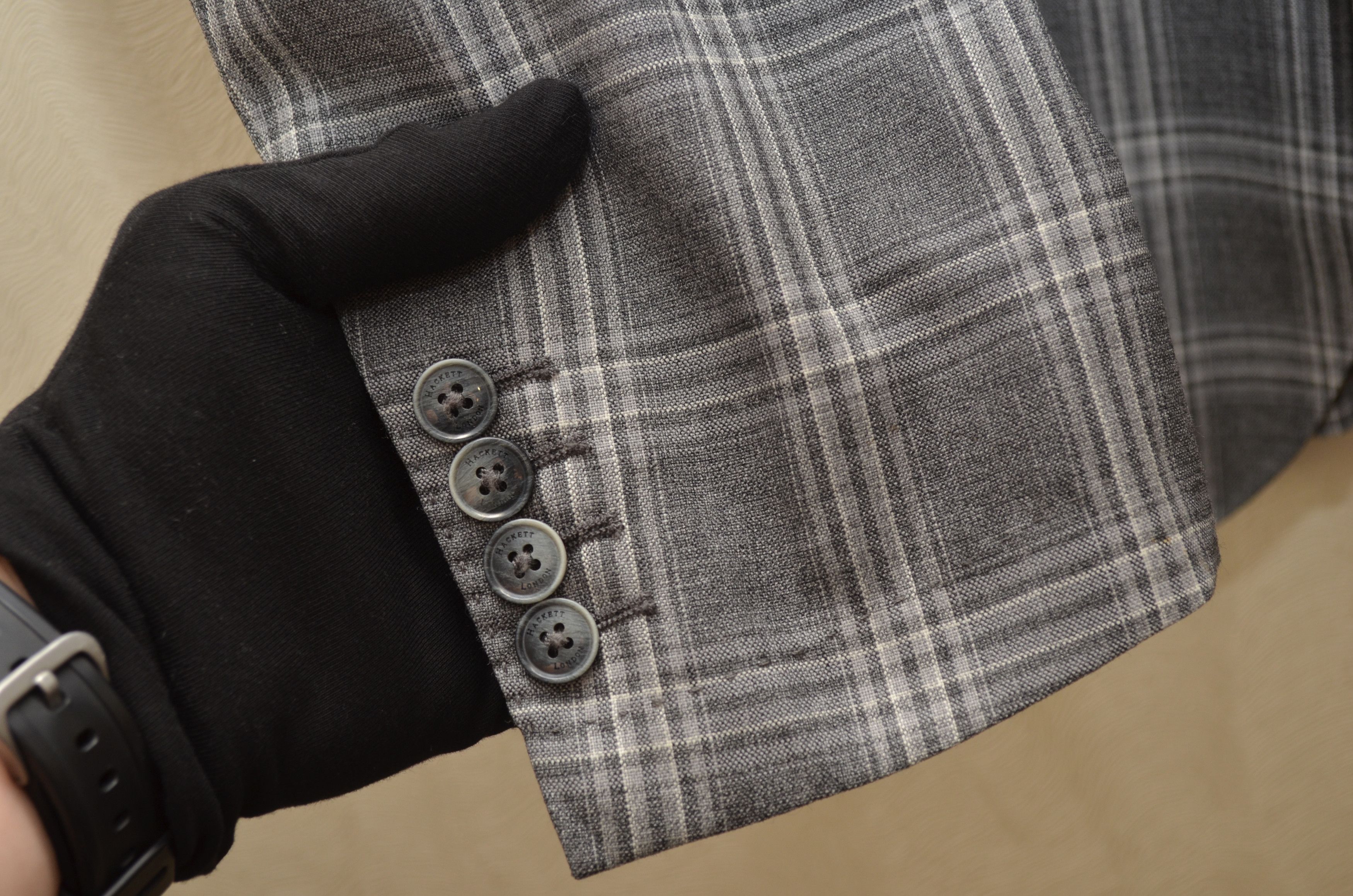 Hackett Hackett Blazer Jacket Unlined Check Wool EU48 US38 Size 38R - 6 Thumbnail