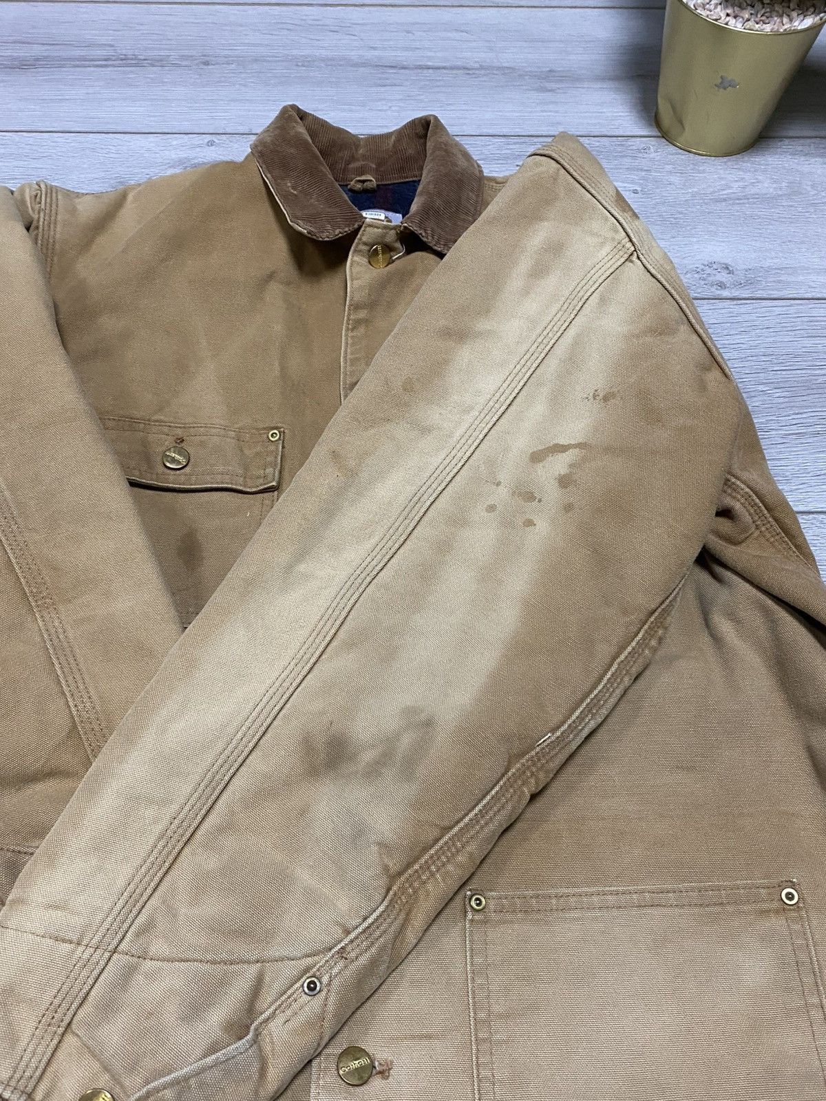 Carhartt Carhartt Chore coat Michigan detroit work canvas distressed Size US L / EU 52-54 / 3 - 15 Thumbnail