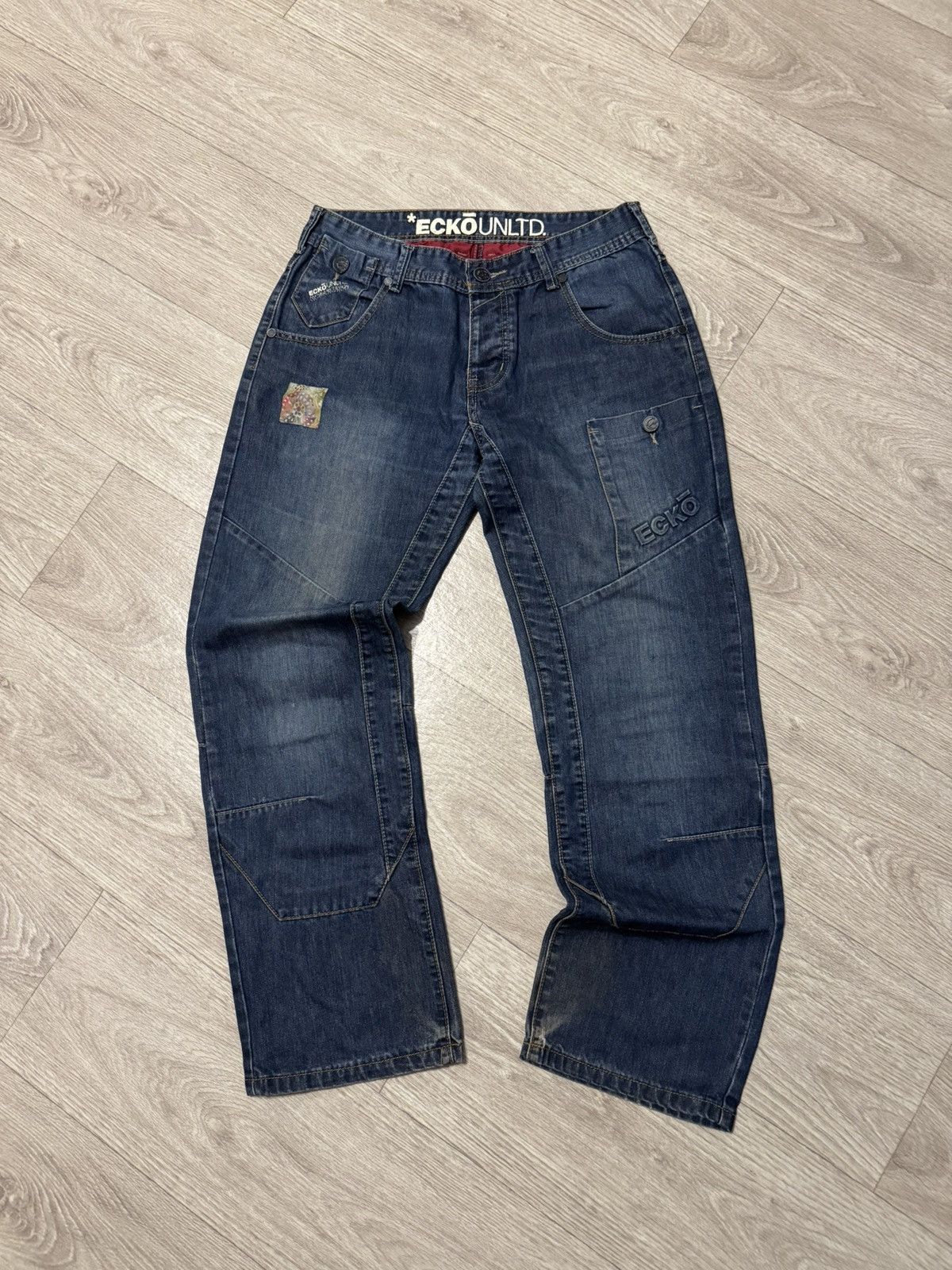 Ecko Unltd. 🔷Vintage Ecko Unltd. Crazy Jeans 90s🔷 Size US 32 / EU 48 - 3 Thumbnail