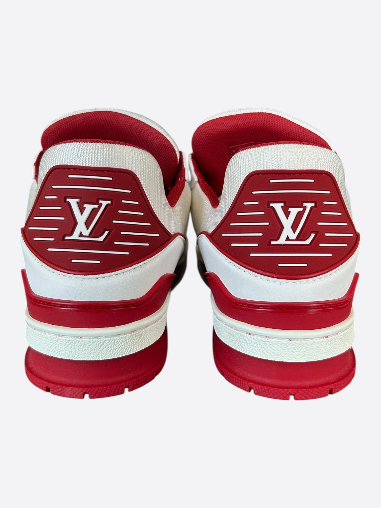 Louis Vuitton Louis Vuitton Lady Pink Red & White Residence Trainers Size US 9 / EU 42 - 4 Thumbnail