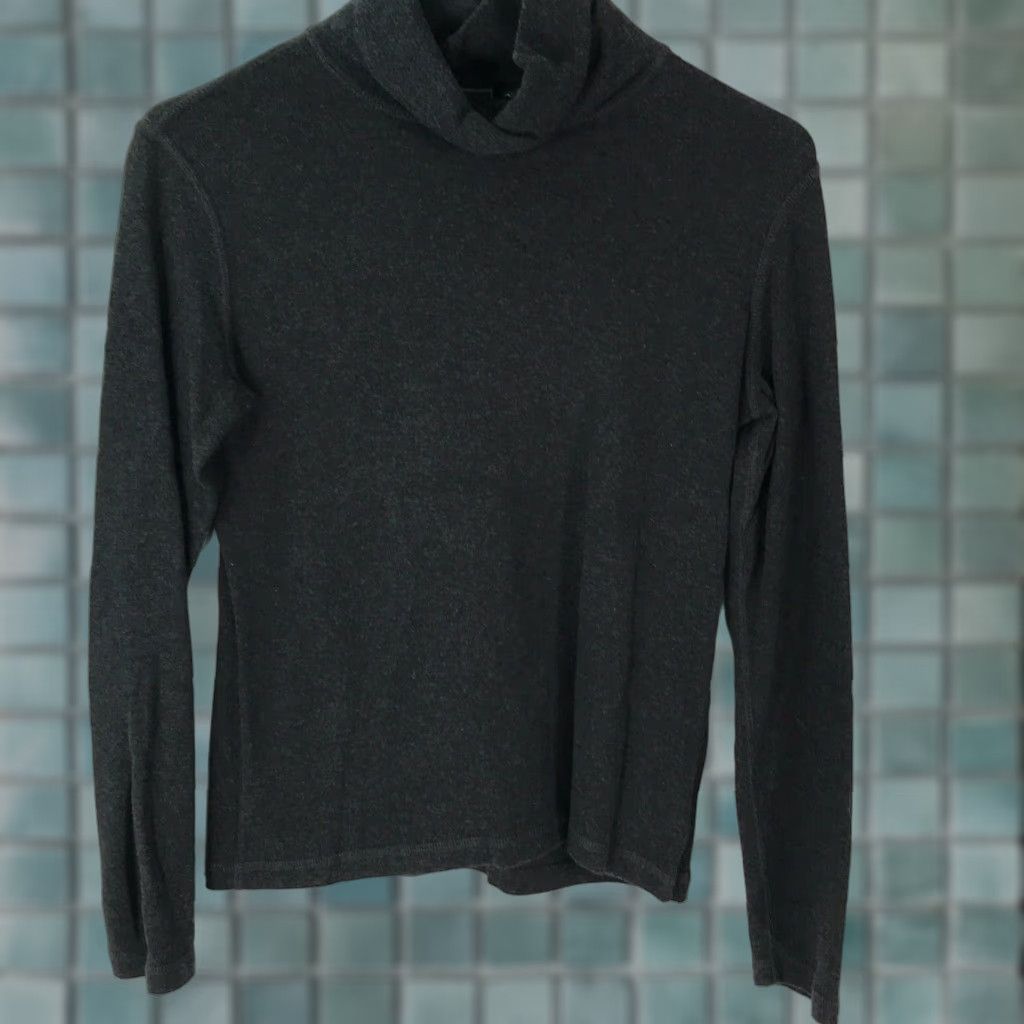 Eddie Bauer Eddie Bauer Womens Cowl Neck Long Sleeve Pullover Dark Gray Sweater XS Size XS / US 0-2 / IT 36-38 - 1 Thumbnail