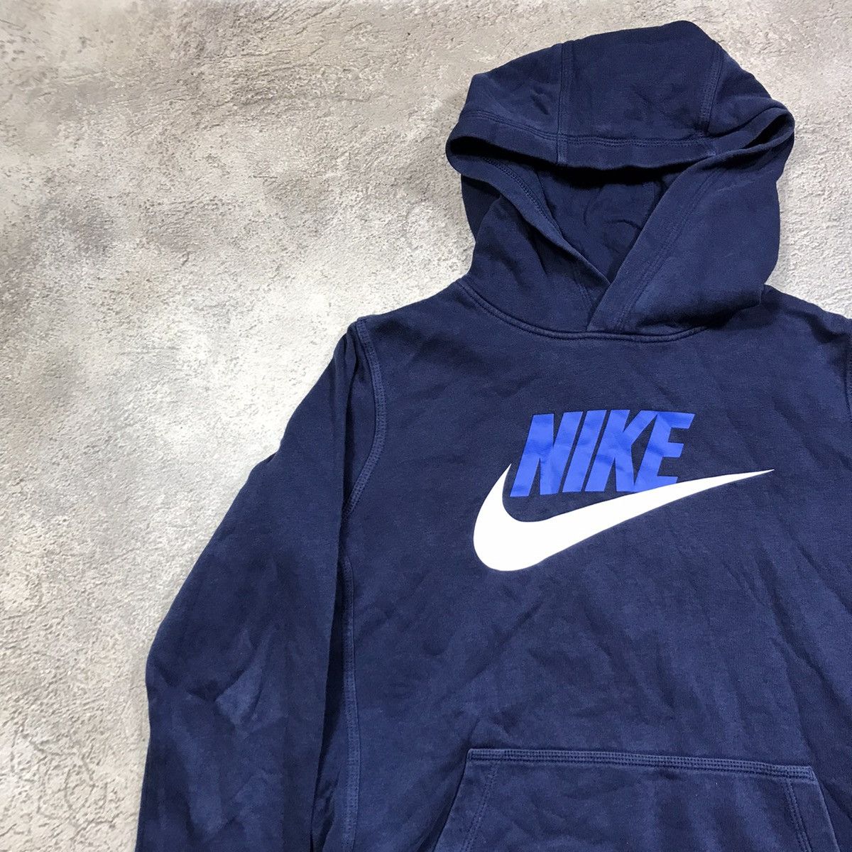 Vintage Vintage Nike Swoosh Hoodie 90s Y2K Streetwear Navy Graphic M Size US M / EU 48-50 / 2 - 3 Thumbnail