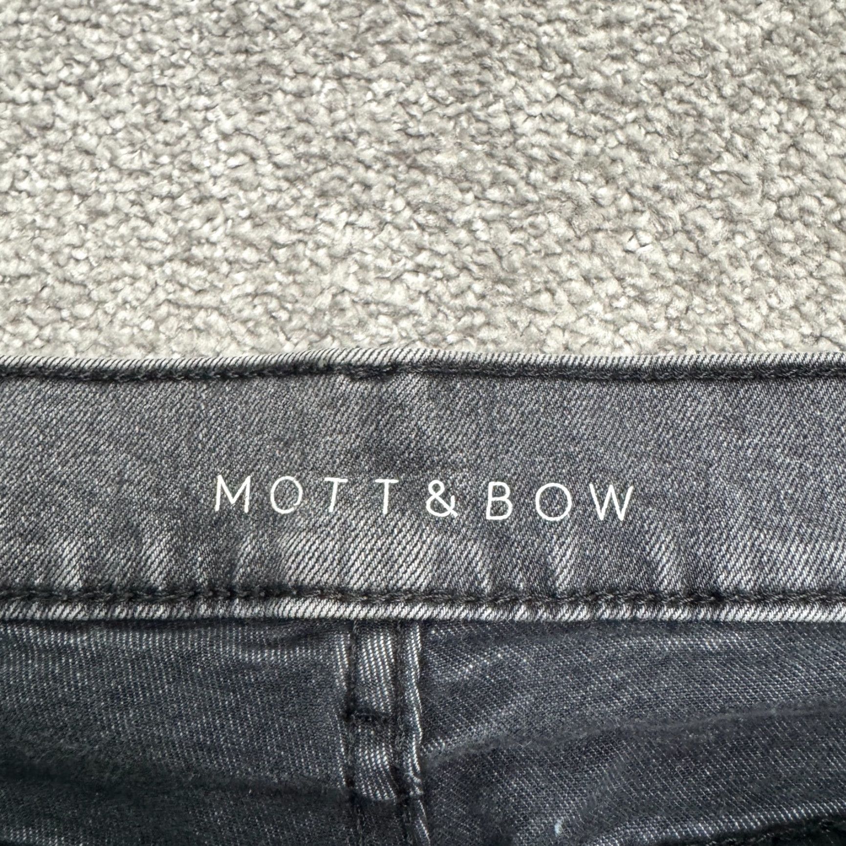 Mott & Bow Mott & Bow Boyfriend Jeans Womens 30x30 Washed Black High Rise 32x29 Denim Jeans Size 30" / US 8 / IT 44 - 6 Thumbnail