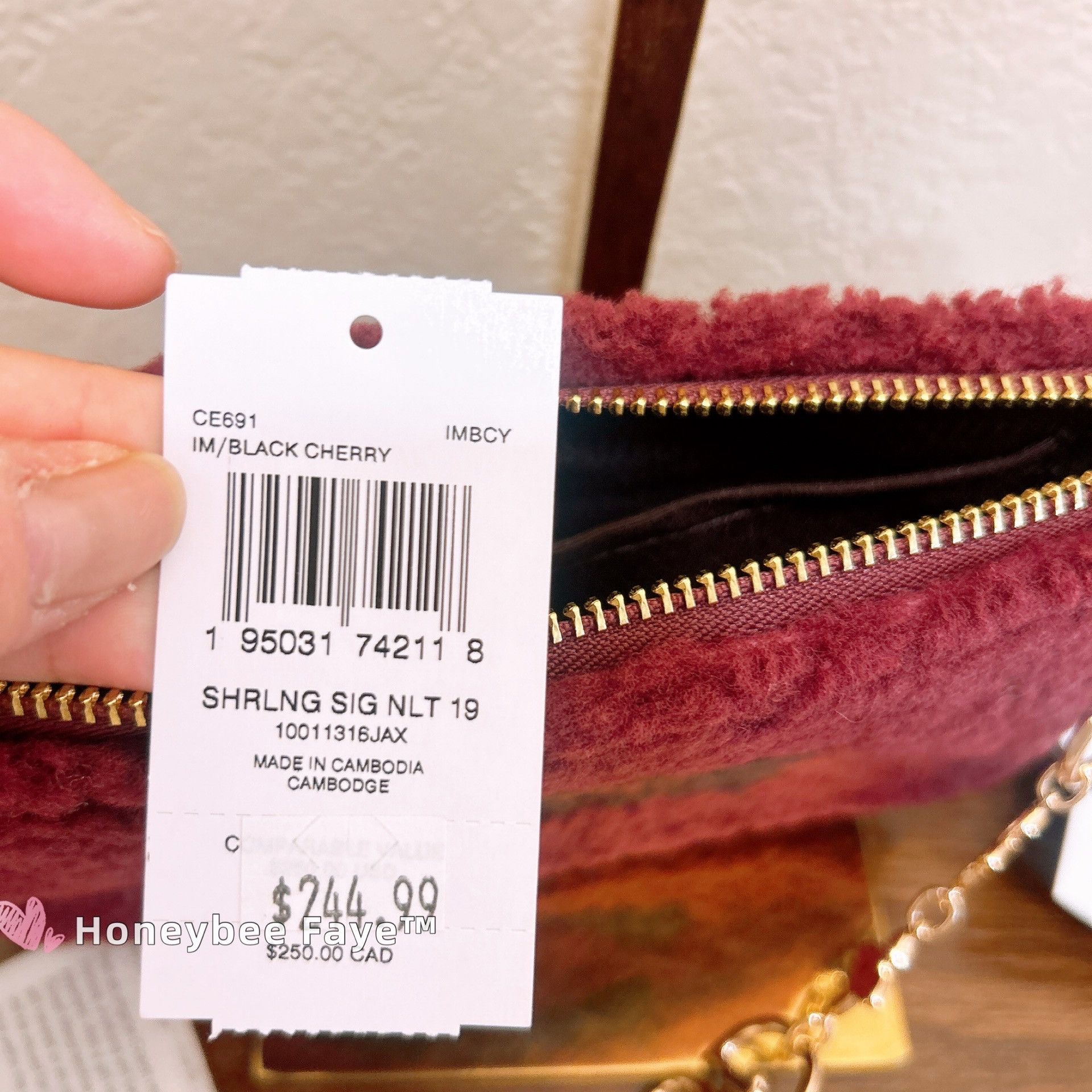 Coach NWT Coach Nolita 19 In Shearling With Coach Motif CE691 Size ONE SIZE - 6 Thumbnail