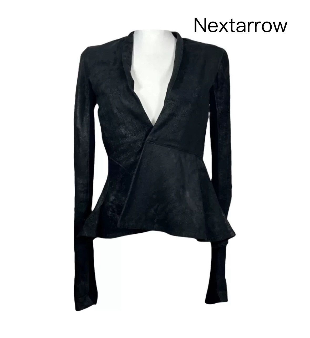 Rick Owens Rick Owens leather waist cinched dark jacket2412-Nextarrow Size US S / EU 44-46 / 1 - 1 Thumbnail