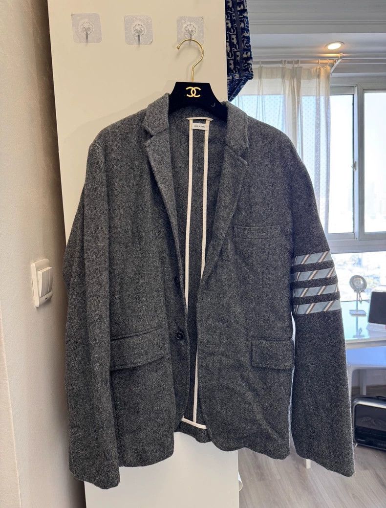 Thom Browne Thom Browne size44 Gray wool suit Size 44S - 1 Thumbnail