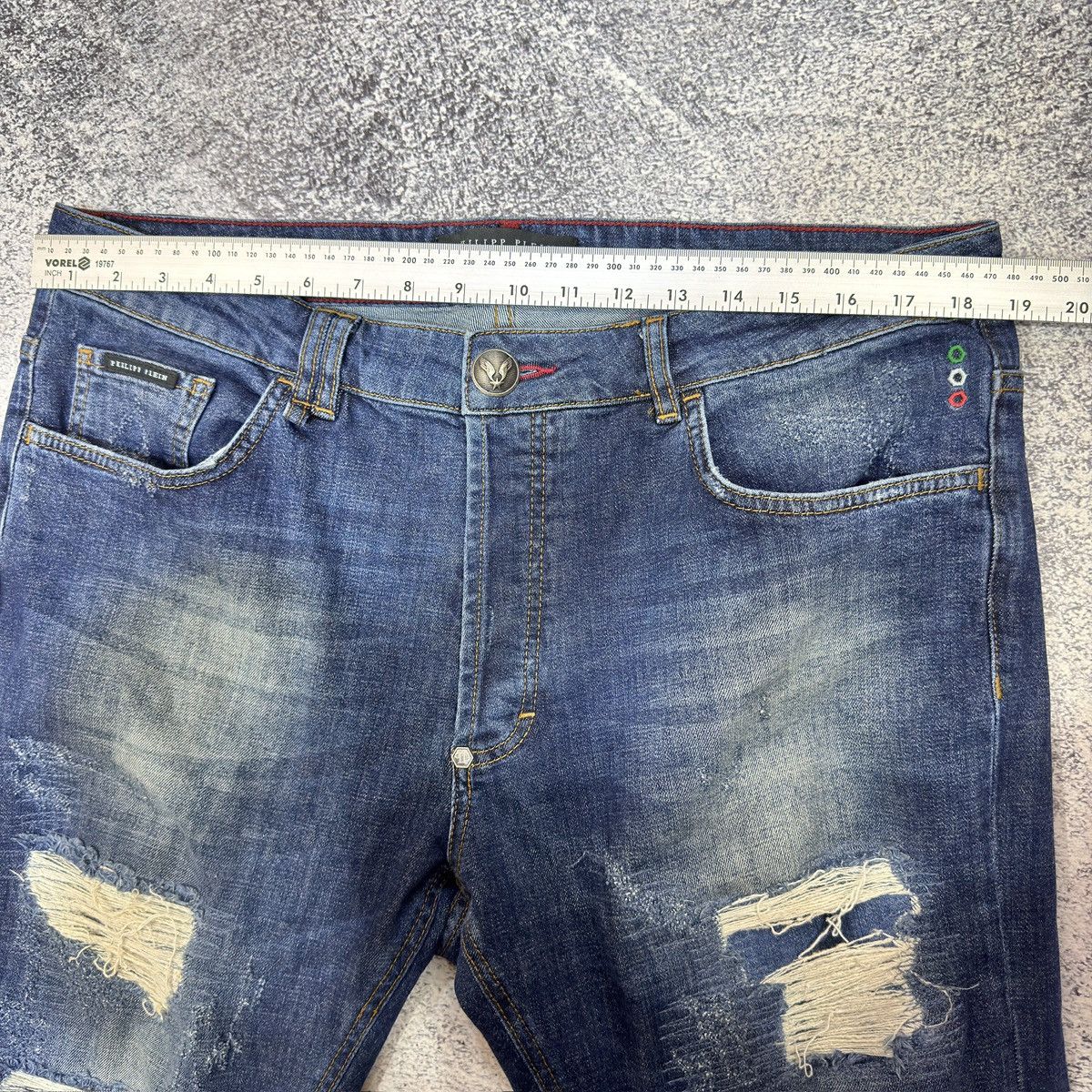Philipp Plein Philipp Plein Super Straight Cut Mens Jeans 36 size Size US 36 / EU 52 - 16 Thumbnail