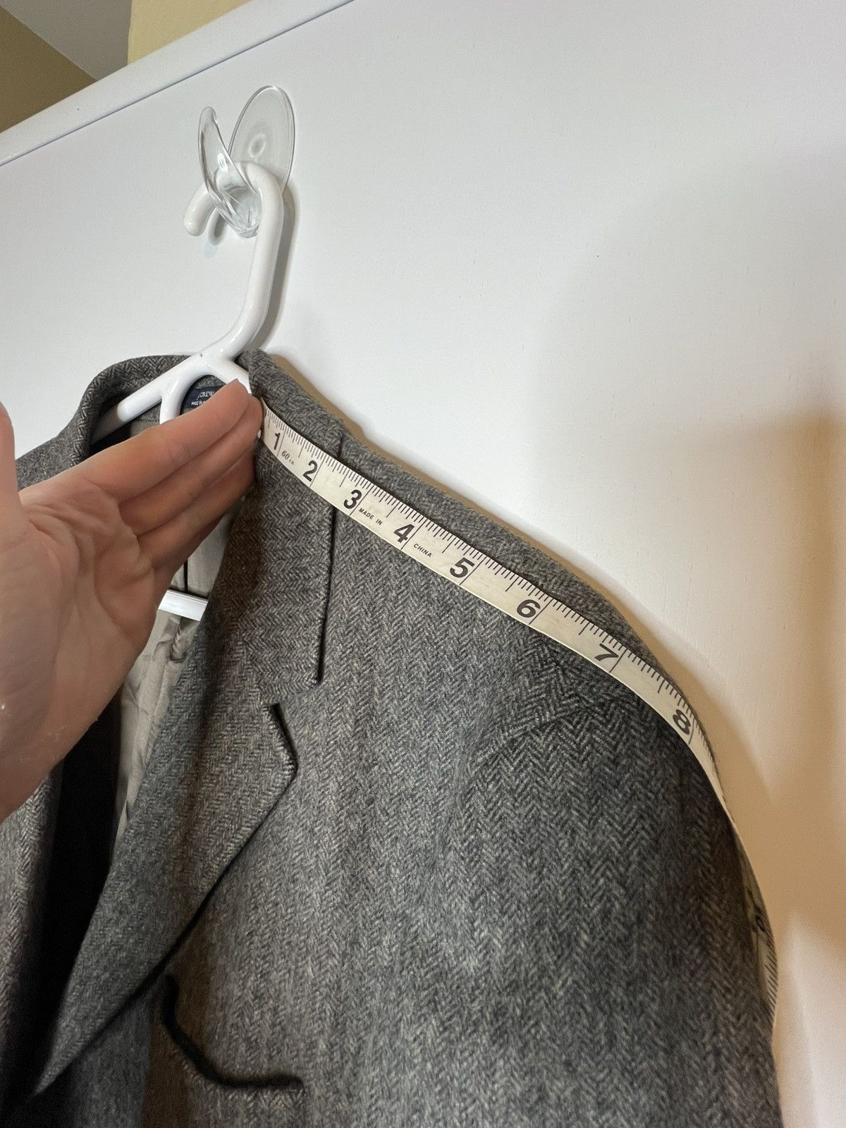 J.Crew J Crew Herringbone Patch Pocket Wool Jacket 39R Size 38R - 5 Thumbnail