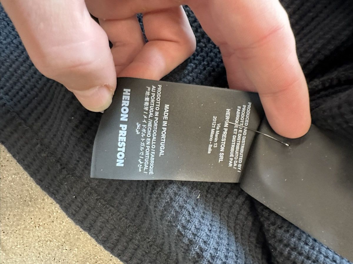 Heron Preston Heron Preston Thermal Long Sleeve Black Size US XS / EU 42 / 0 - 5 Thumbnail