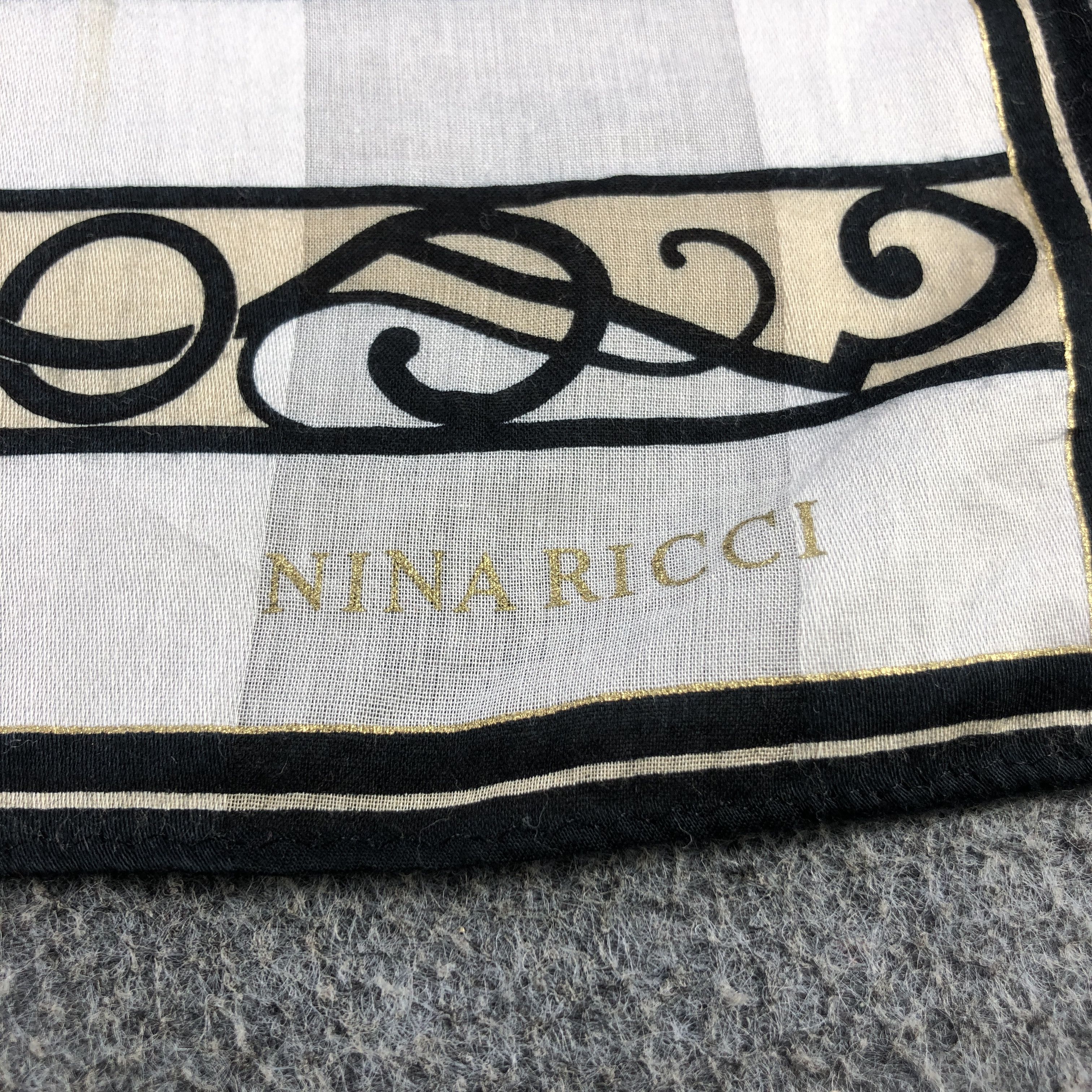 Nina Ricci Nina Ricci Handkerchief Neckerchief Bandana H2375 Size ONE SIZE - 4 Thumbnail