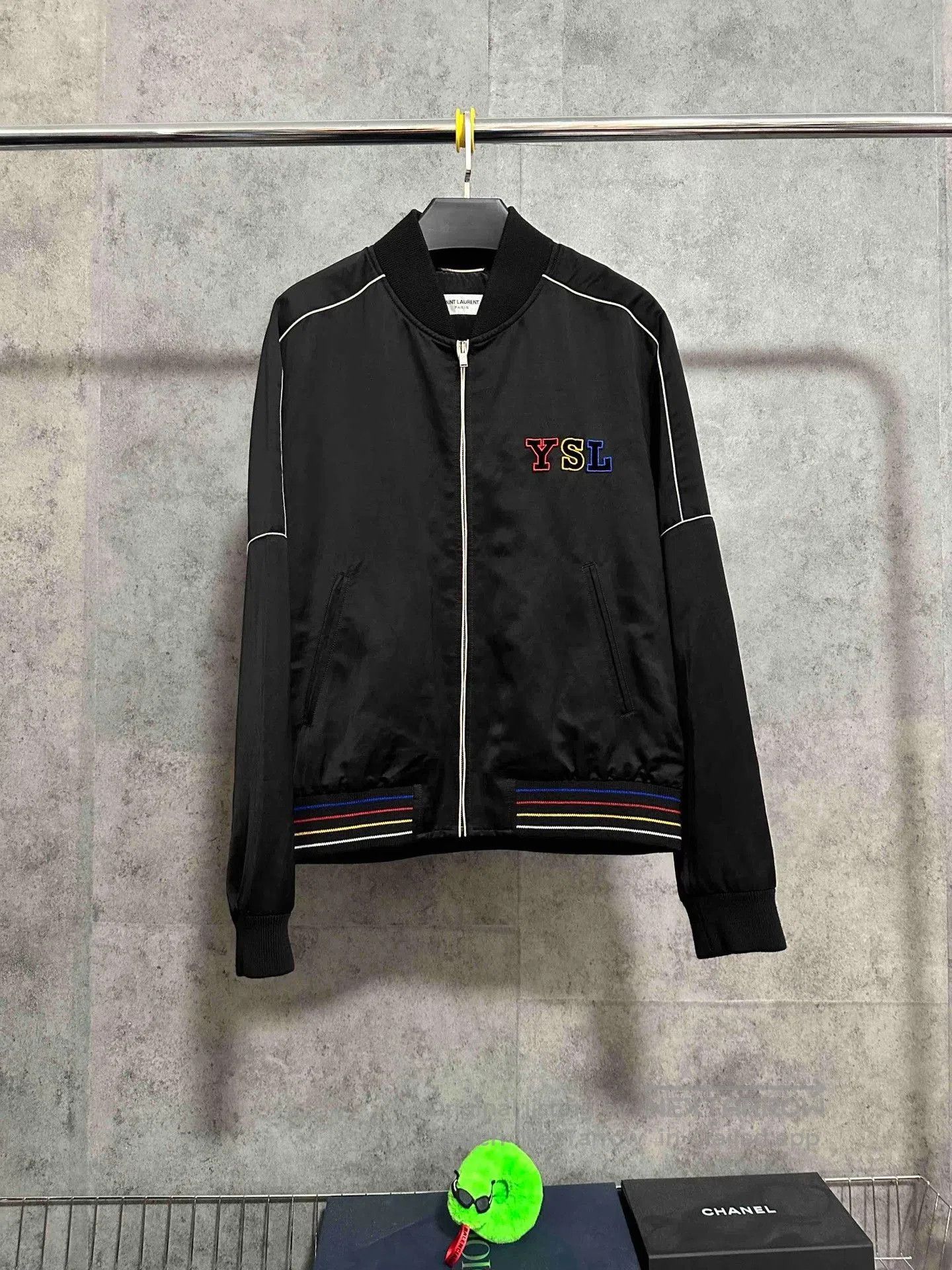 Saint Laurent Paris Saint Laurent Black Bomber Jacket. Size US M / EU 48-50 / 2 - 1 Thumbnail