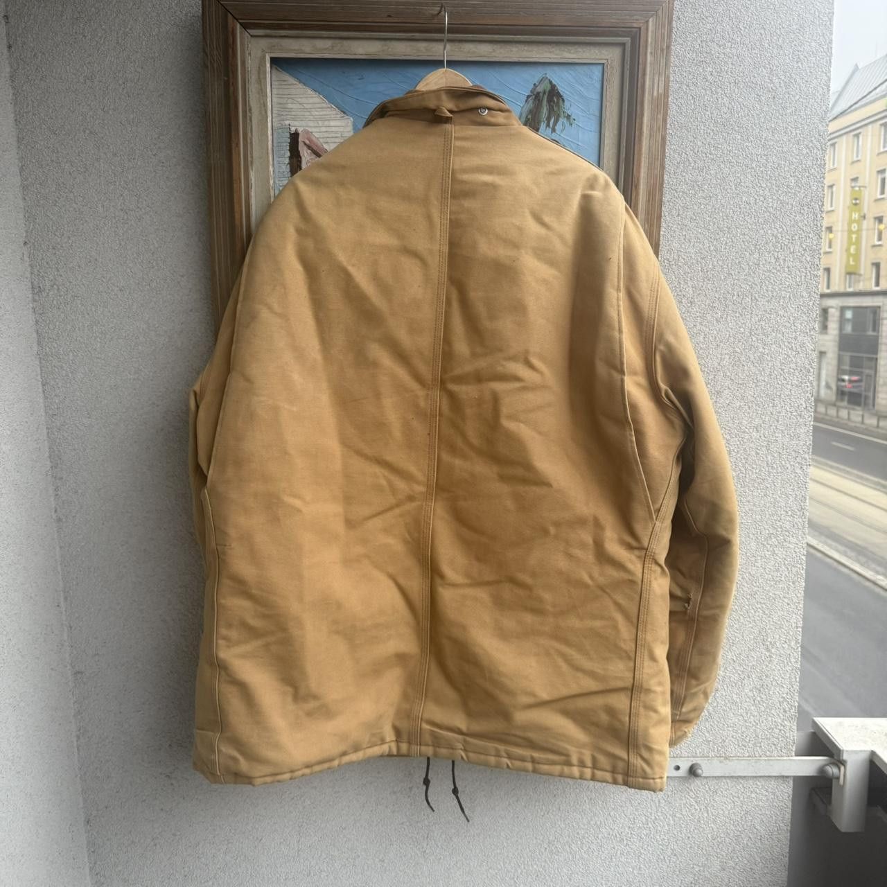 Carhartt Carhartt Vintage 90s Chore Coat Jacket Beige Workwear Size US XL / EU 56 / 4 - 2 Thumbnail
