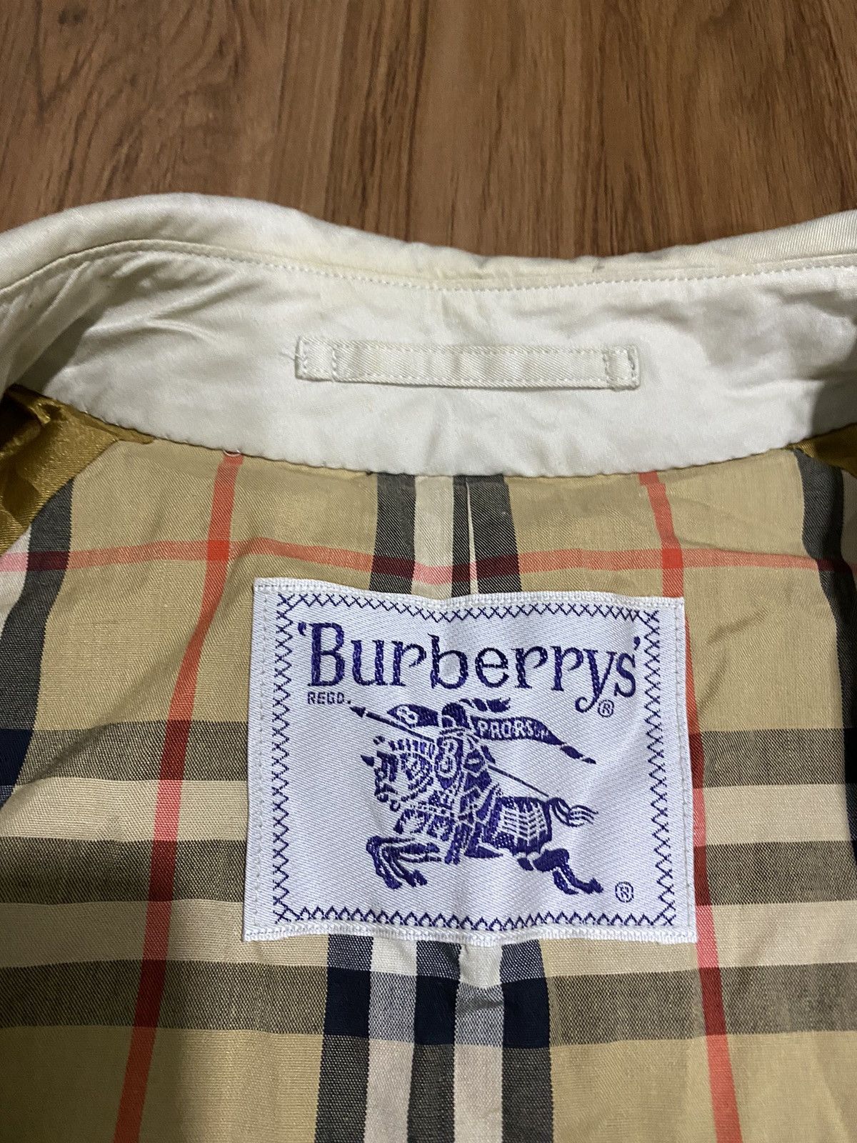 Burberry Vintage Burberrys NovaChek Double Breasted Trench Coat Size US L / EU 52-54 / 3 - 6 Thumbnail