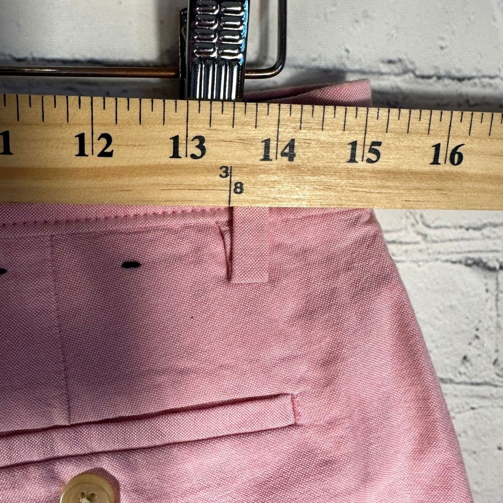 Banana Republic VINTAGE Banana Republic Aiden Slim Fit Pink Cotton Chino Shorts Mens 30 NWT Size US 31 - 5 Thumbnail