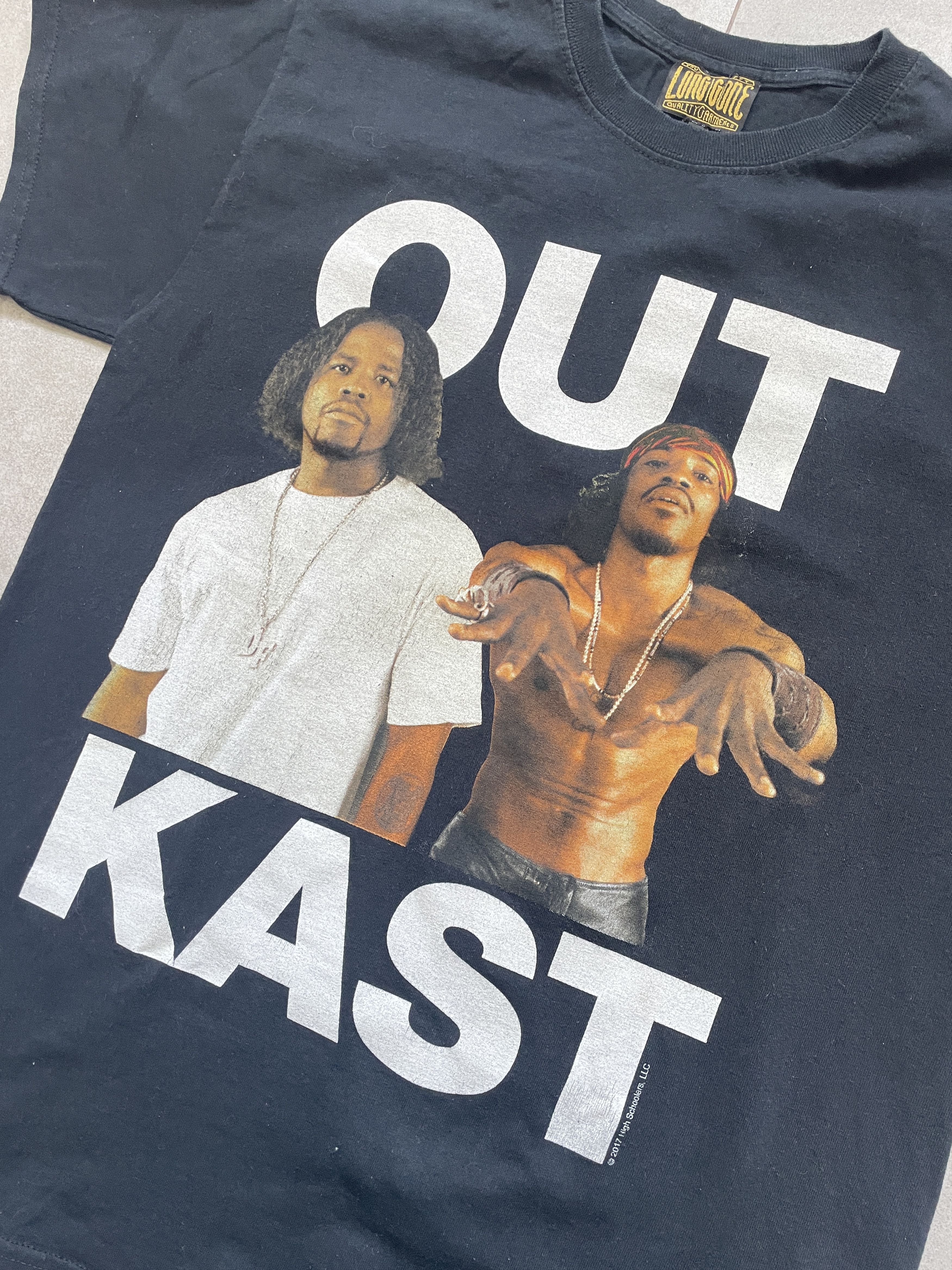Rap Tees Y2K OUTKAST ANDRE3000 BIG BOI BLACK LONG GONE TEE Size US S / EU 44-46 / 1 - 2 Thumbnail