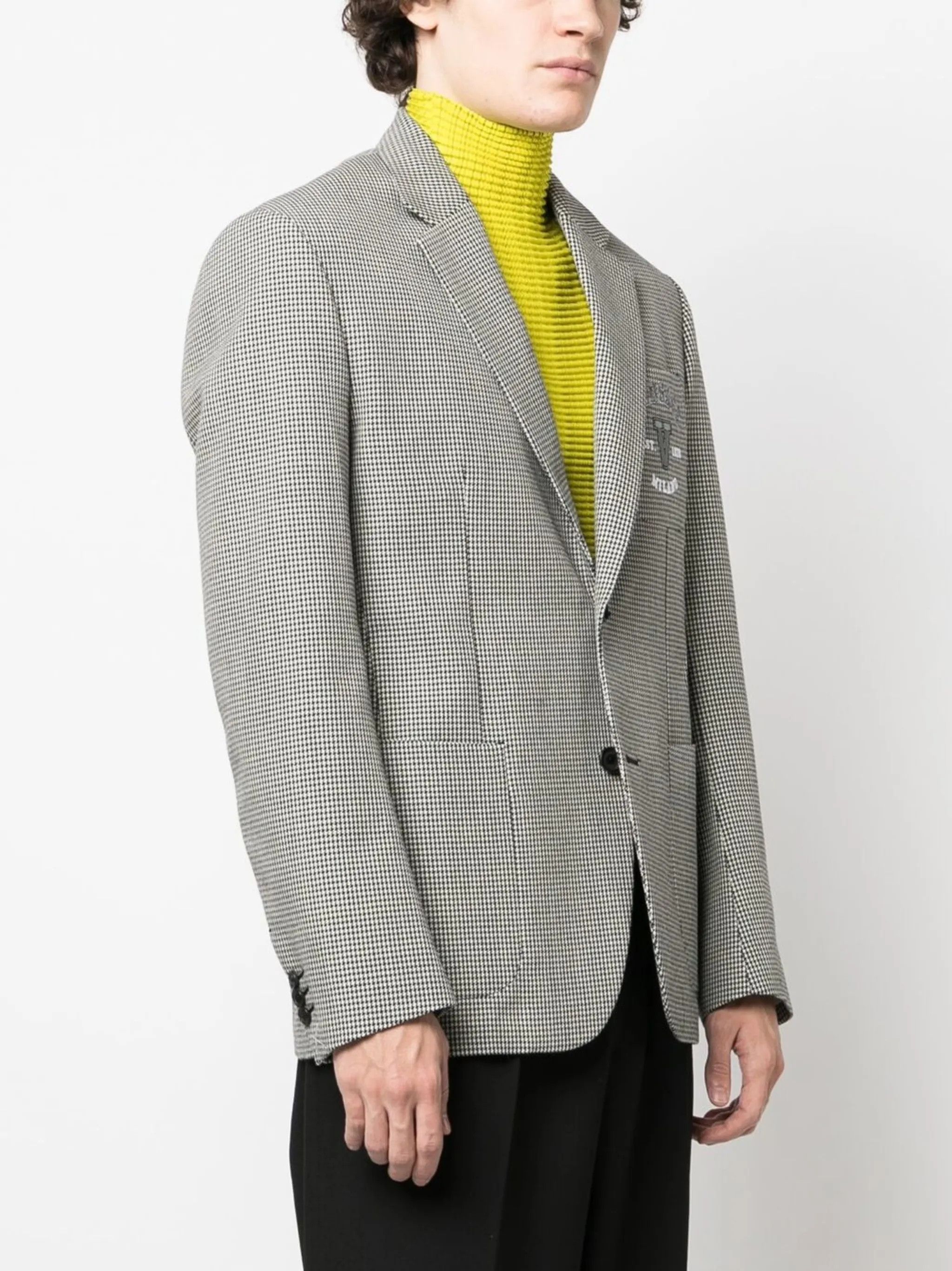 Versace o1y0425 Logo Blazer in Black/White Size US M / EU 48-50 / 2 - 3 Thumbnail