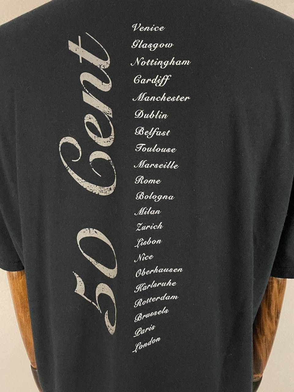 50 Cent 50 Cent Tee T Shirt Vintage Black 1990s Size US XL / EU 56 / 4 - 9 Thumbnail
