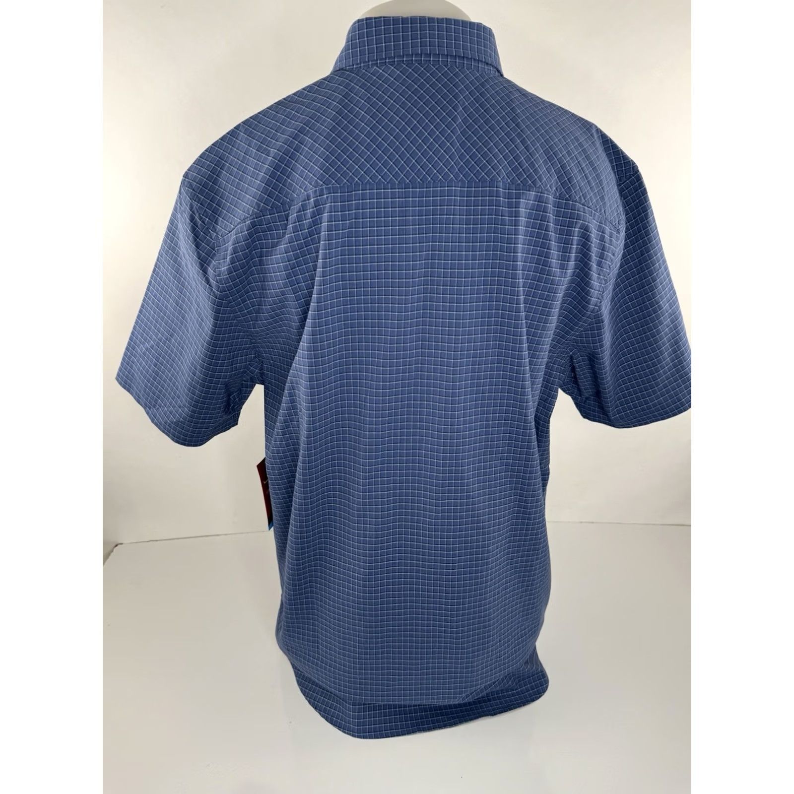 Vintage KIMES RANCH Plaid Check XL Shirt Men Short Sleeve Button-Up XX Blue / White / Black Size US XL / EU 56 / 4 - 3 Thumbnail