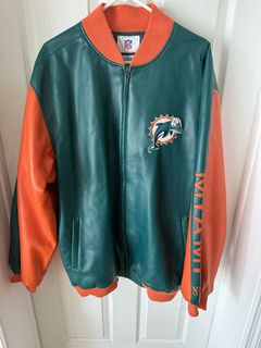 Vintage Logo Athletic Miami Dolphins Wool Varsity Jacket - Maker of Jacket