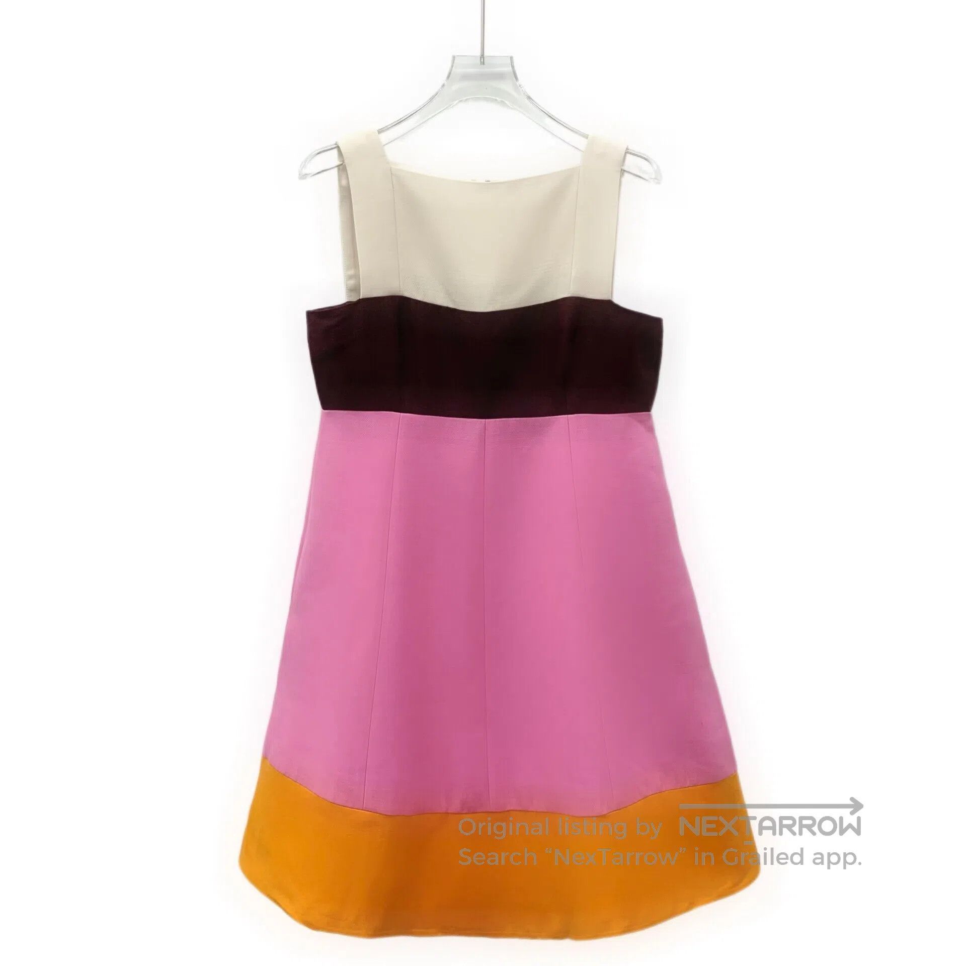 Valentino Valentino Multicolor Wool Square Neck Sleeveless Dress| Size S / US 4 / IT 40 - 1 Thumbnail