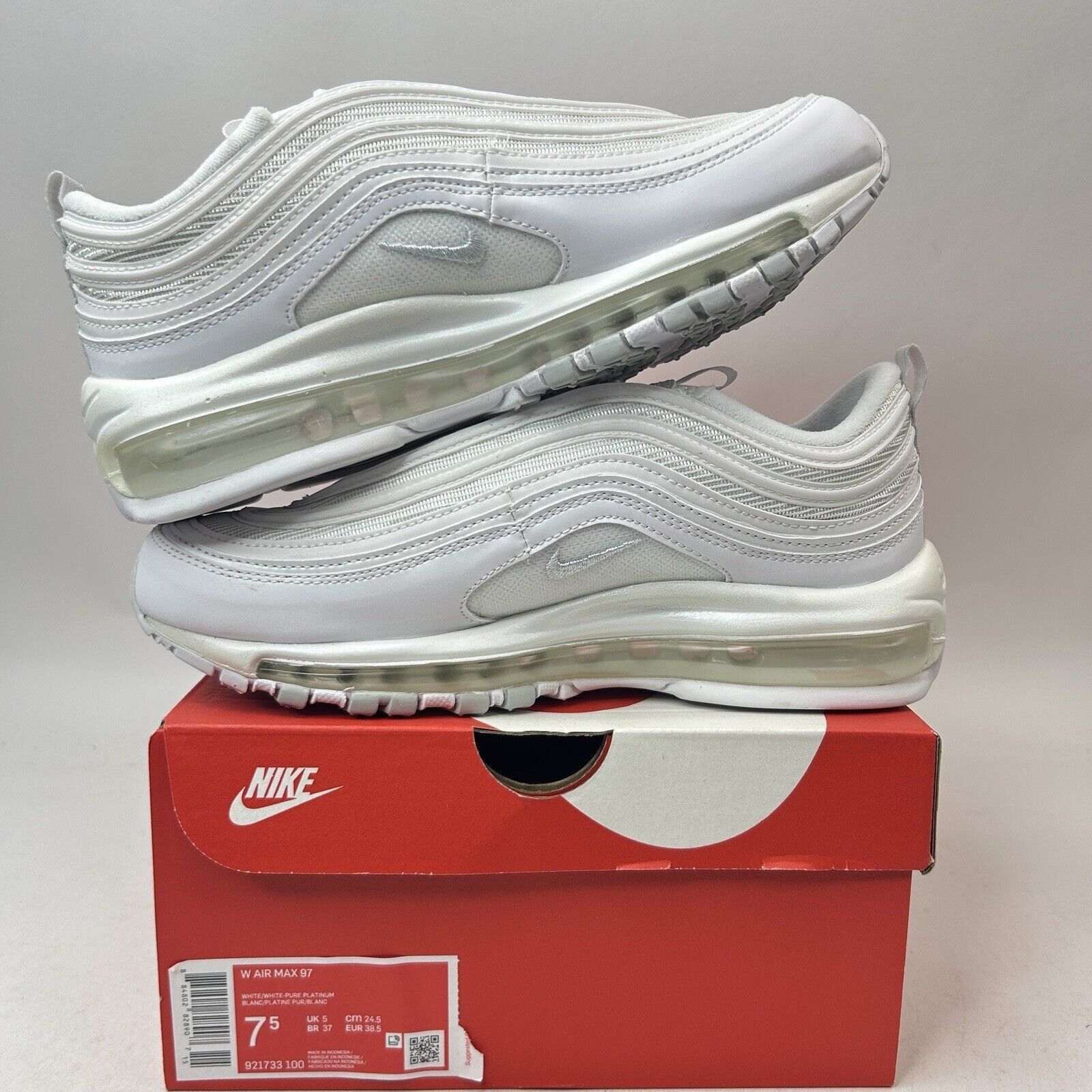 Nike Nike Air Max 97 WMNS “Triple White Platinum” 2024 Size US 7.5 / IT 37.5 - 3 Thumbnail