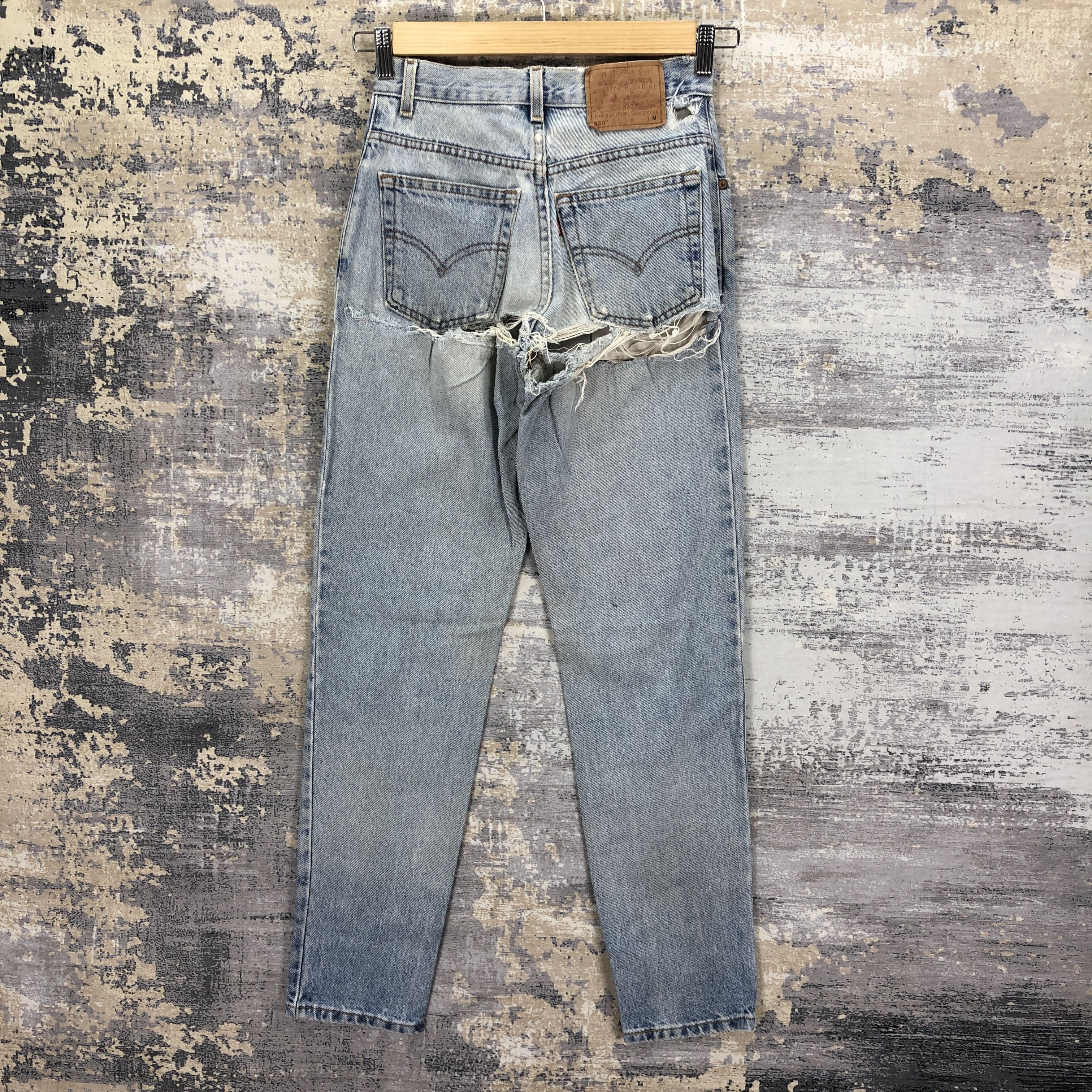 Levi's Vintage 90s Levis 550 Jeans Levi's Distressed Denim Size 24" / US 00 / IT 34 - 2 Thumbnail