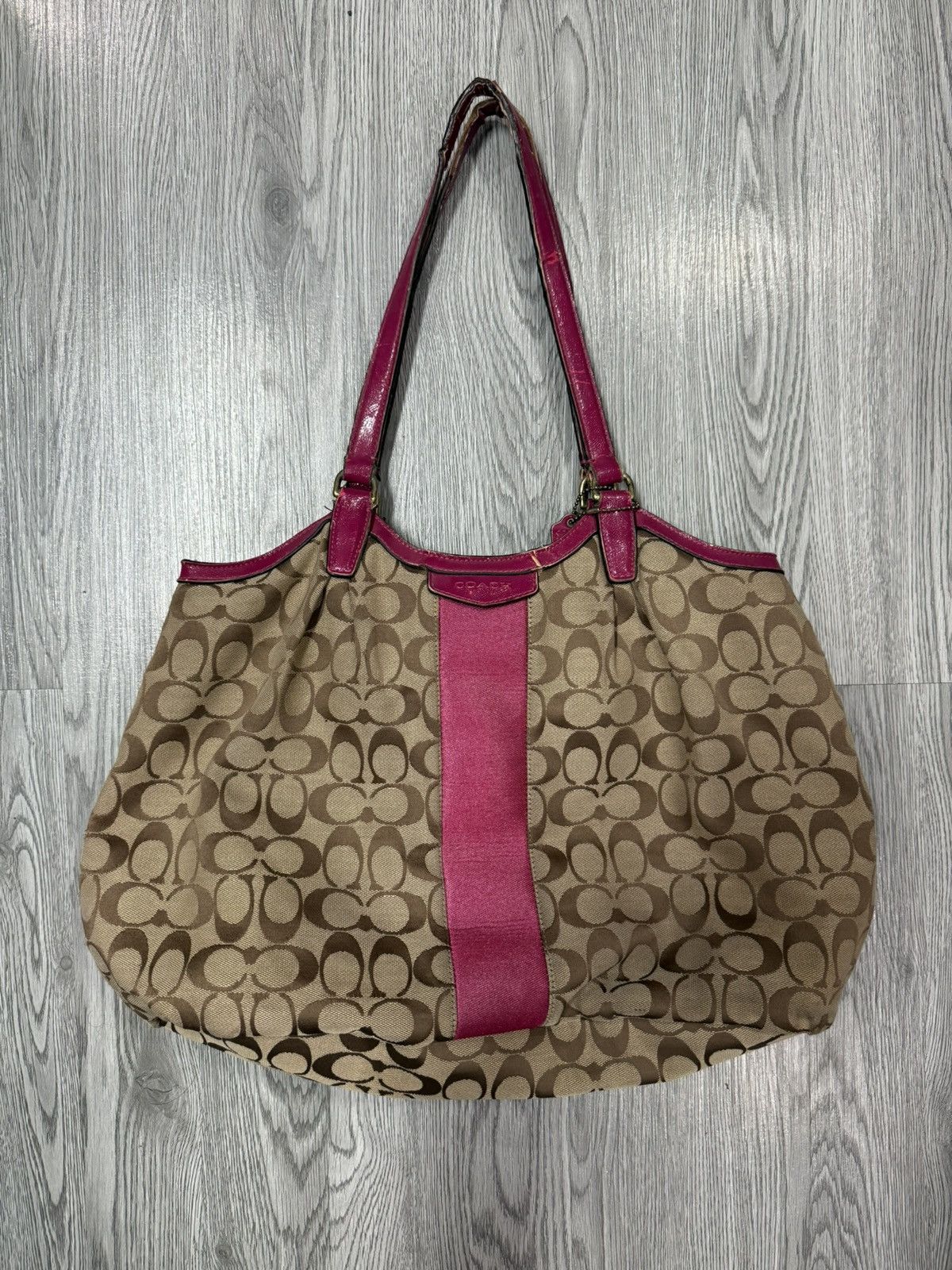 Coach 90’s COACH RARE LEATHER RETRO VINTAGE Y2K PINK BAG Size ONE SIZE - 1 Thumbnail
