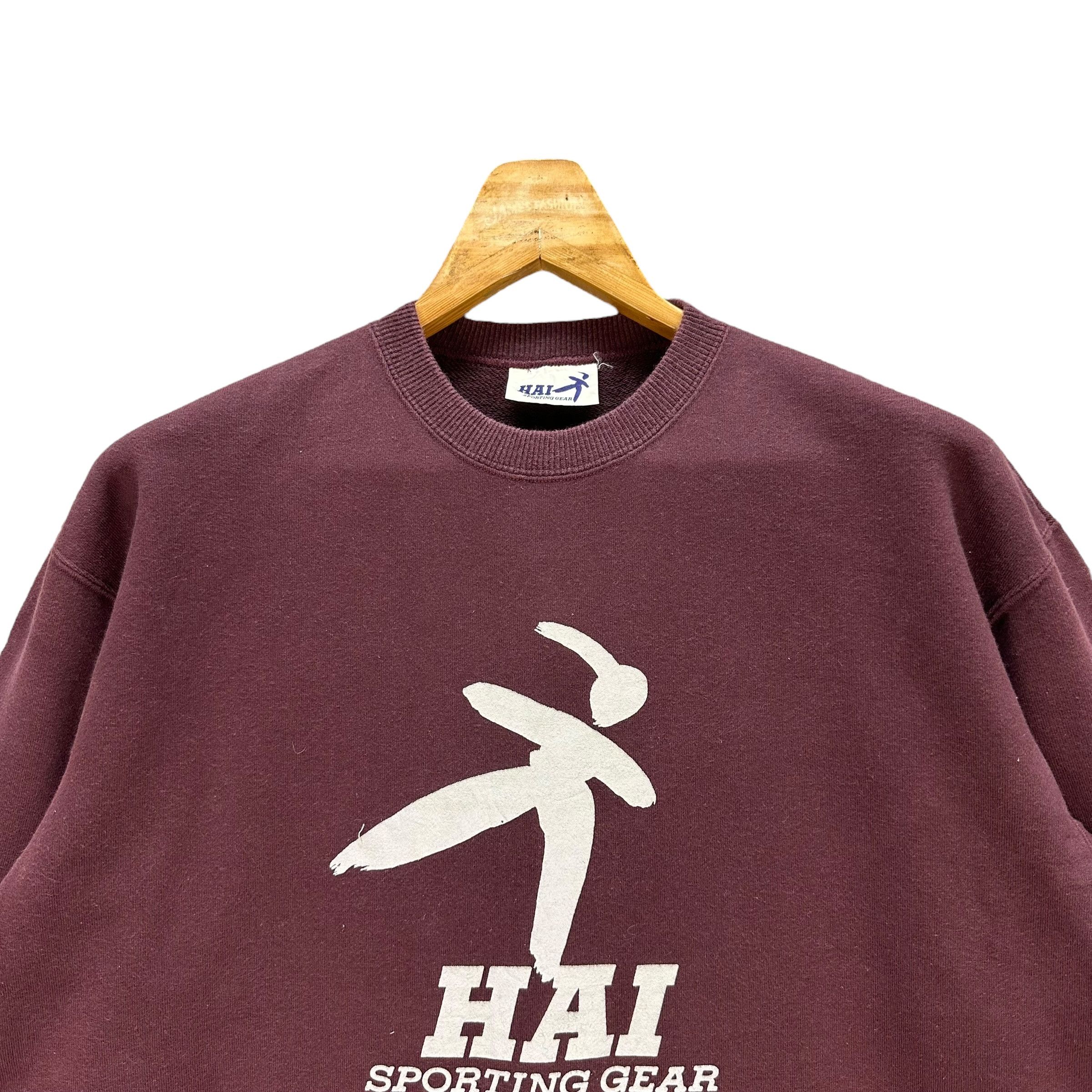 Hai Sporting Gear RARE🔥 Hai Sporting Gear Big Logo Pullover Sweater #1295-54 Size US M / EU 48-50 / 2 - 2 Thumbnail