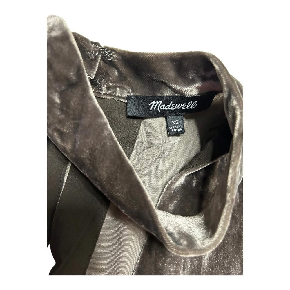 Madewell Madewell l Velvet Choquer Blouse In Ash Grey XS Size XS / US 0-2 / IT 36-38 - 8 Thumbnail
