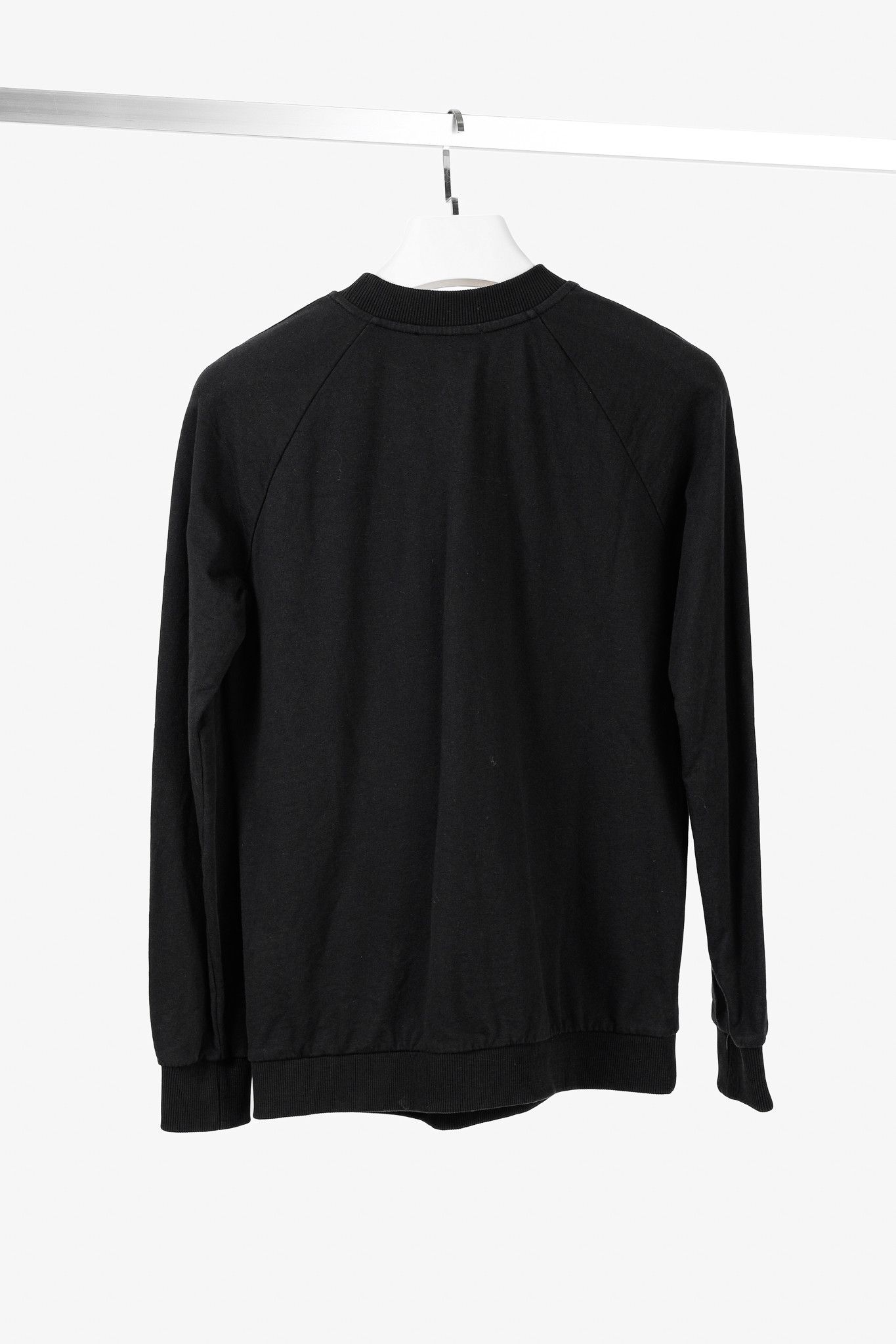 Balmain Balmain Black Cotton Logo-Print Sweatshirt Size L / US 10 / IT 46 - 2 Thumbnail