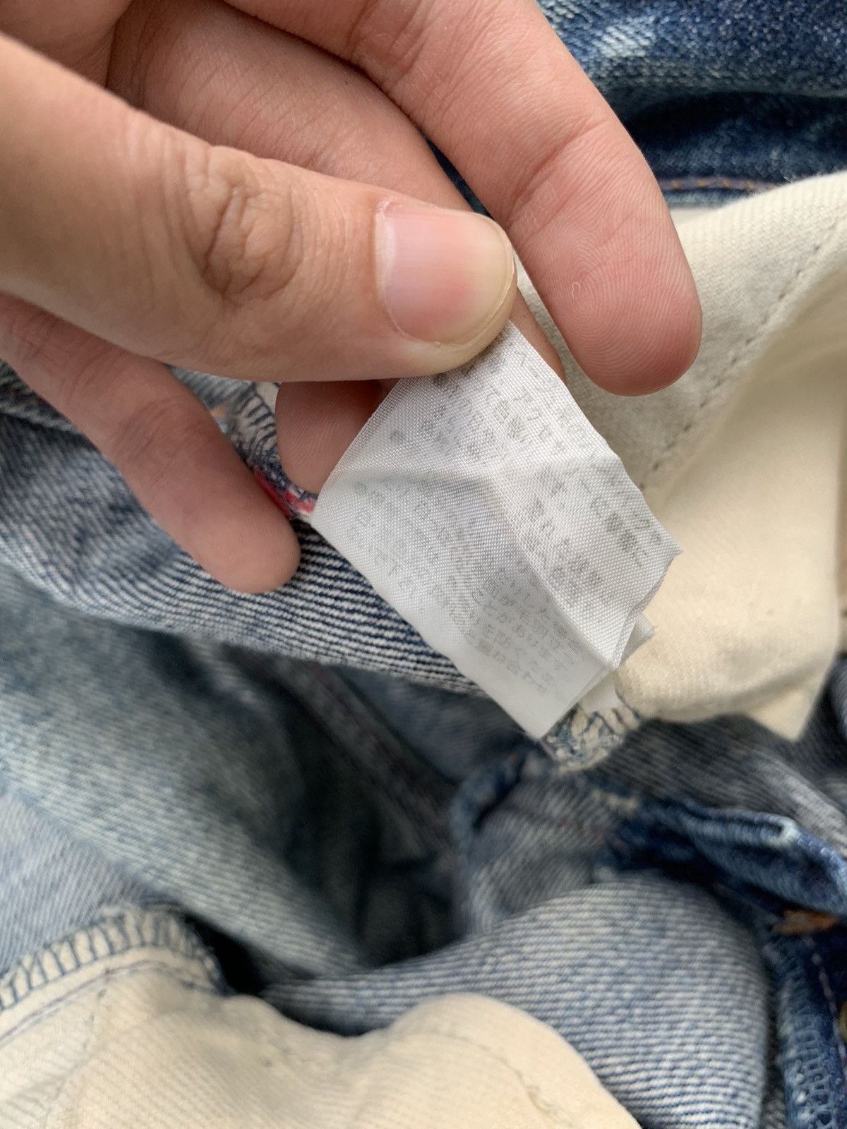 GOA GENUINE VINTAGE GOA JAPANESE SELVEDGE PUNK DISTRESSED DENIM☠️ Size US 30 / EU 46 - 24 Thumbnail