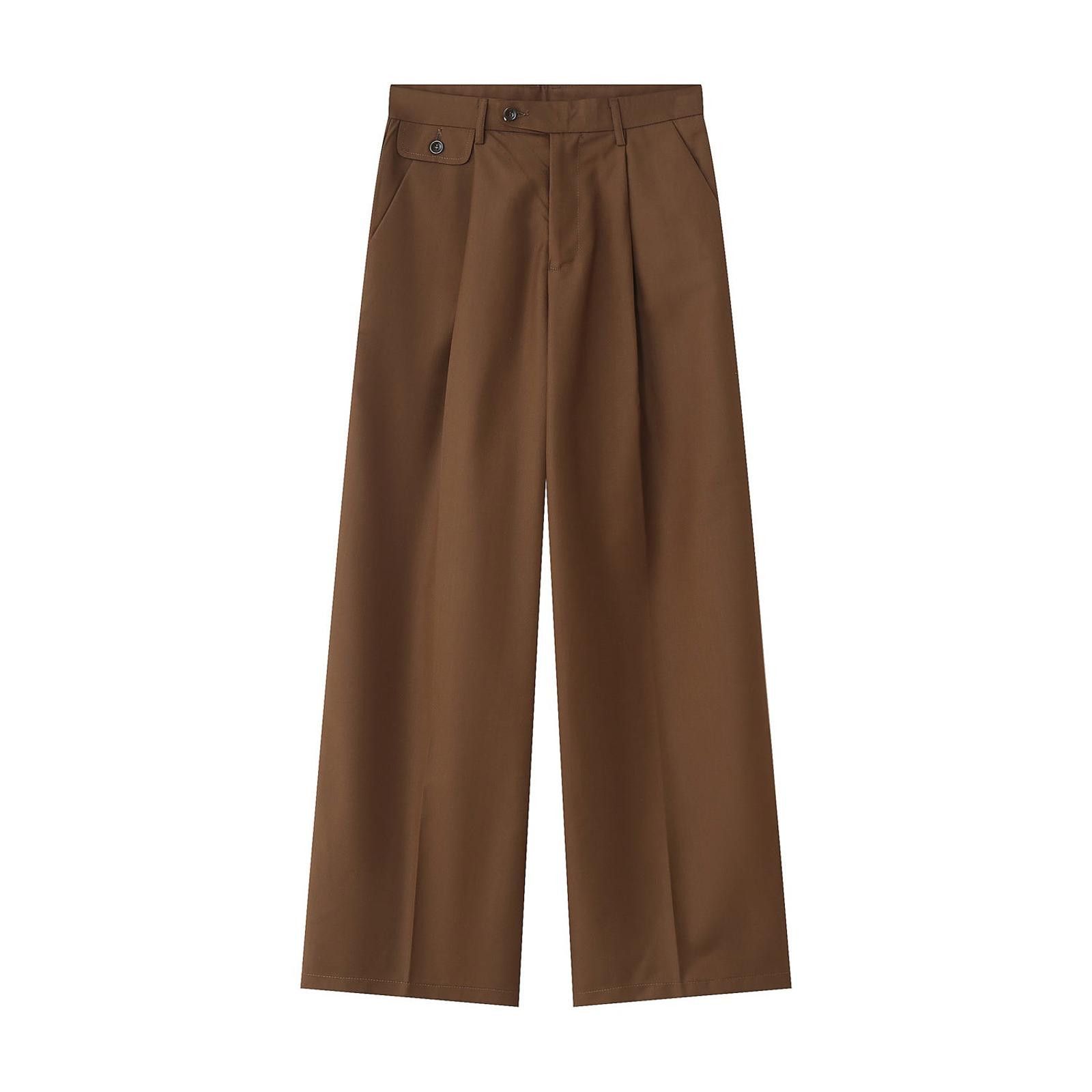 Japanese Brand Wide-Leg Tailored Trousers - High-Waist Architectural Pants Size 28" / US 6 / IT 42 - 7 Thumbnail