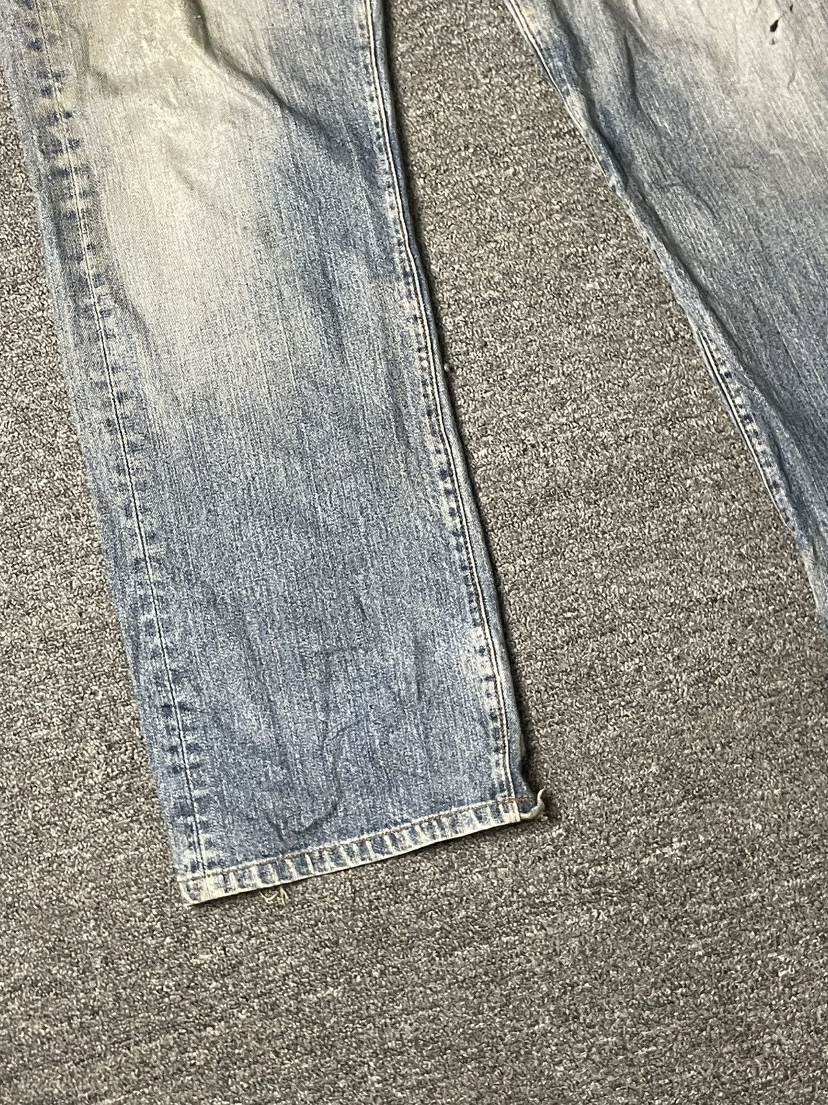 Big John × Vintage Vintage BIG JOHN Straight Cut Ripped Jeans (83) Size US 33 - 4 Thumbnail