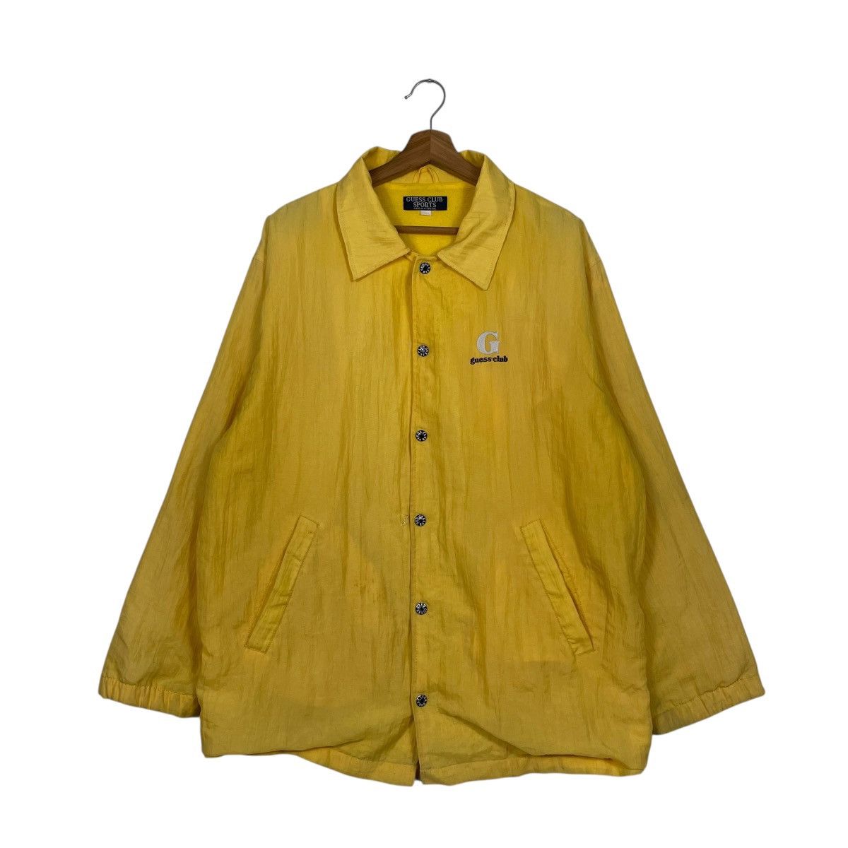 Guess Guess Club Sports Yellow Jacket Size US L / EU 52-54 / 3 - 1 Thumbnail
