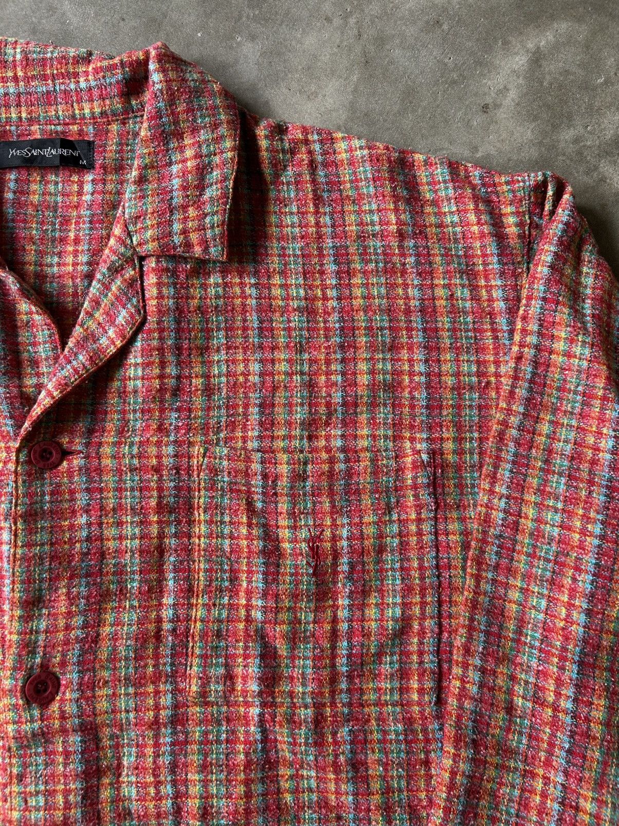 Yves Saint Laurent Yves Saint Lauren Mens Flannels Plaid Shirt Size US M / EU 48-50 / 2 - 3 Thumbnail