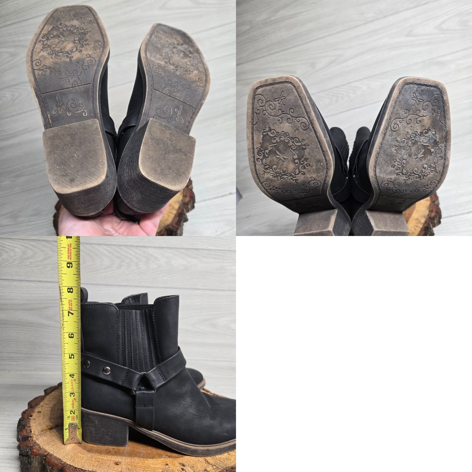 Vintage True Craft Black Suede Slip-On Booties Women's Size 8.5 Casual Work Size US 8.5 / IT 38.5 - 8 Thumbnail