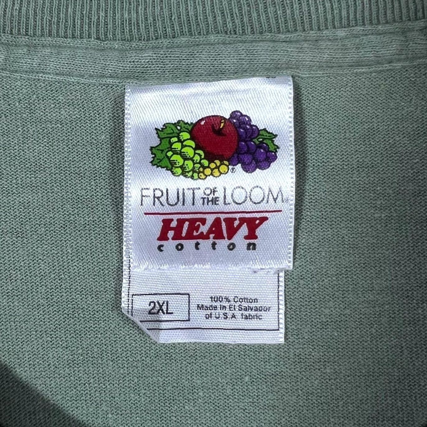 Fruit Of The Loom Mt. Rushmore "South Dakota" Souvenir Spellout Graphic Green Cotton T-Shirt XXL Mens Size US XXL / EU 58 / 5 - 4 Thumbnail