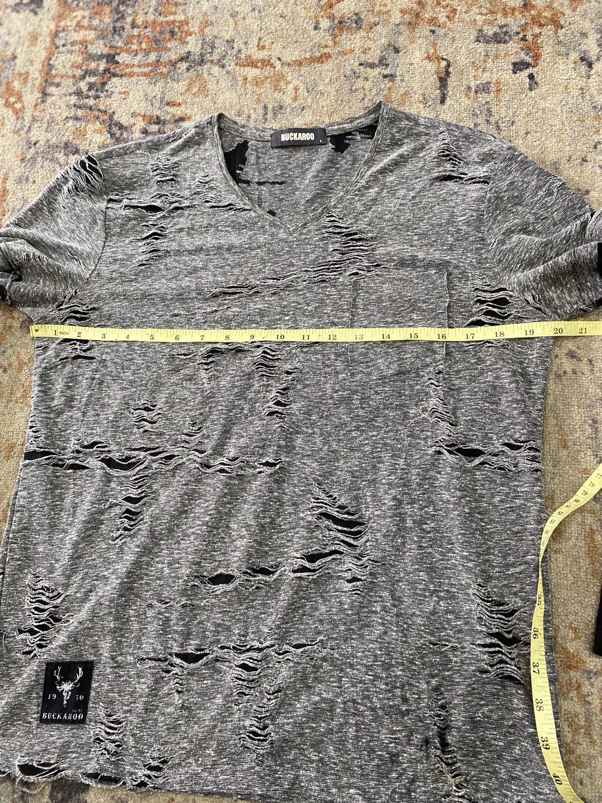 If Six Was Nine undefined distressed longsleeve double layer buckaroo japan Size US M / EU 48-50 / 2 - 12 Thumbnail
