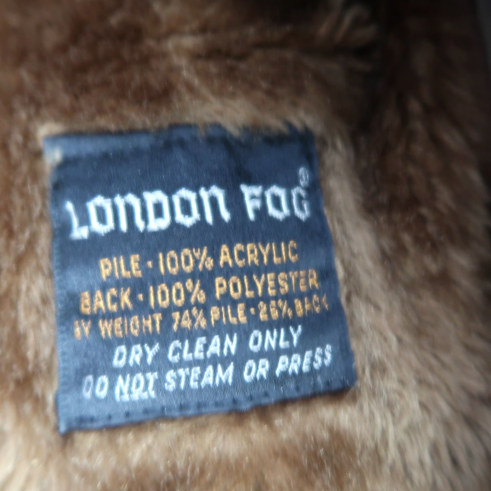 London Fog VINTAGE London Fog Trench Coat Mens 44 Regular Khaki Tan Mid-Length Button Front Faux Fur Lining Pockets Size US S / EU 44-46 / 1 - 6 Thumbnail