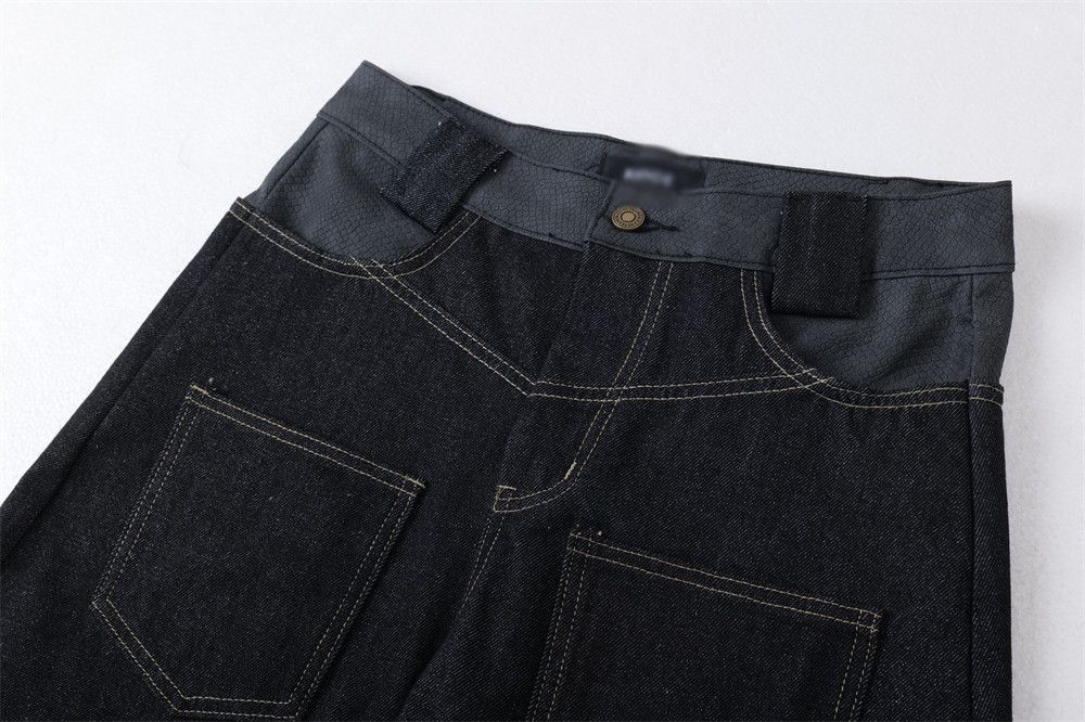 Jean Men's loose wide-leg totem embroidered scimitar jeans Size US 32 / EU 48 - 3 Thumbnail