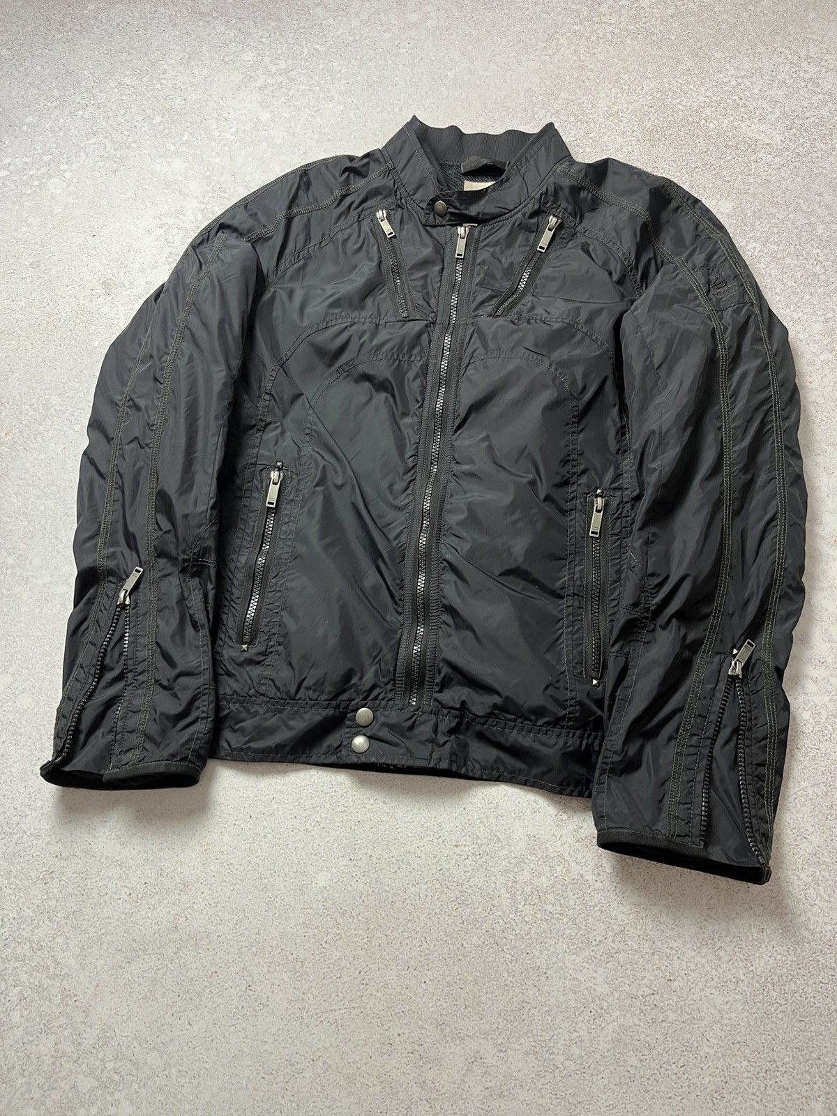 Diesel Diesel Black Nylon Bomber Jacket Biker Rider Utility Size US S / EU 44-46 / 1 - 3 Thumbnail