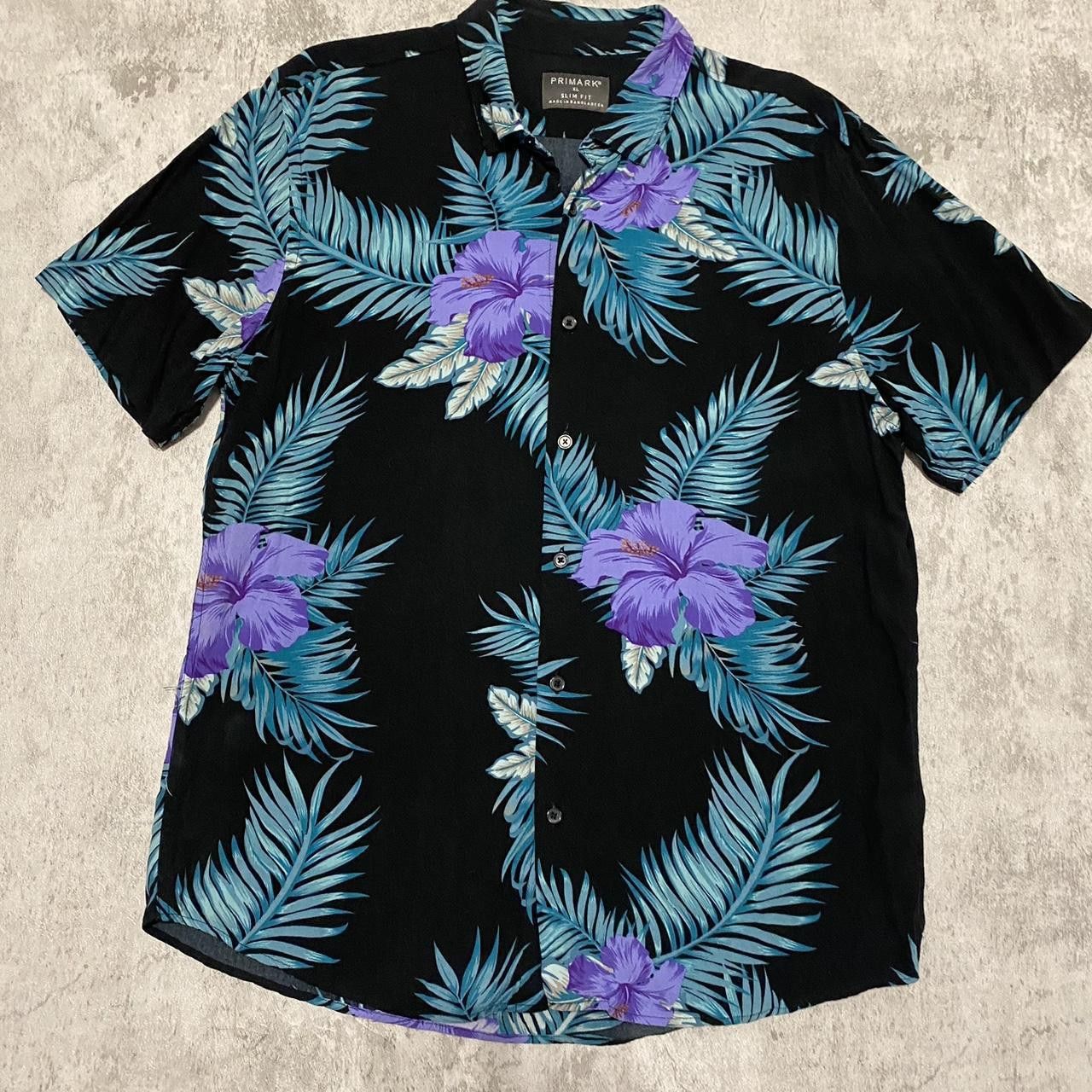 Other Black and purple Hawaiian shirt #HawaiianShirt Size US XL / EU 56 / 4 - 1 Thumbnail