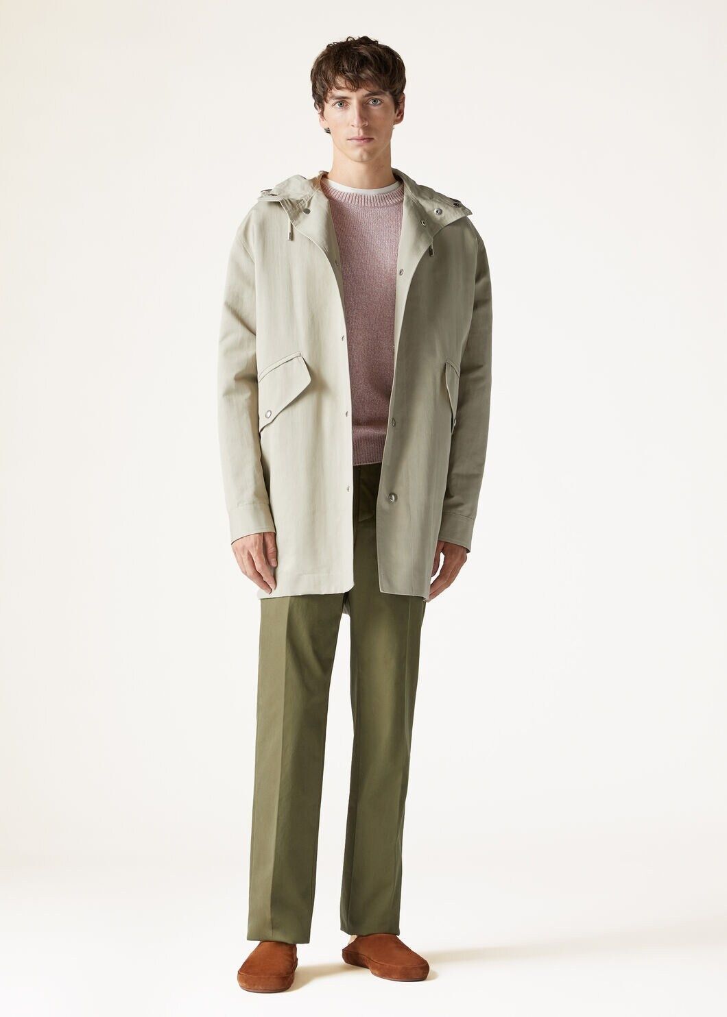 Loro Piana o1w1db10125 FAN7293 Washiba Crewneck Sweater in Light Pink Size US S / EU 44-46 / 1 - 5 Thumbnail